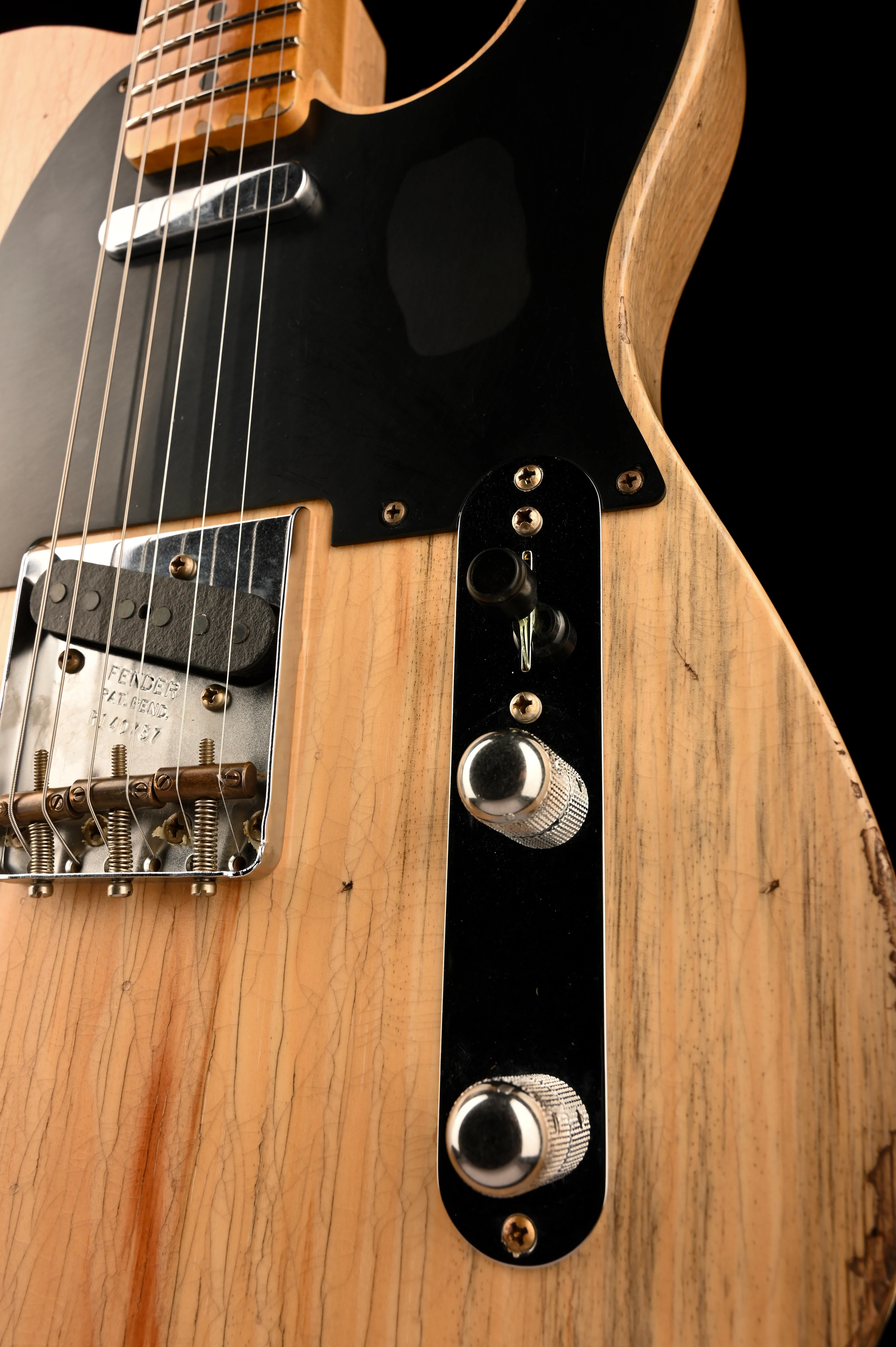 Fender Custom Shop Exotic 1952 Telecaster Sugarpine Relic Natural With Case - Image 8