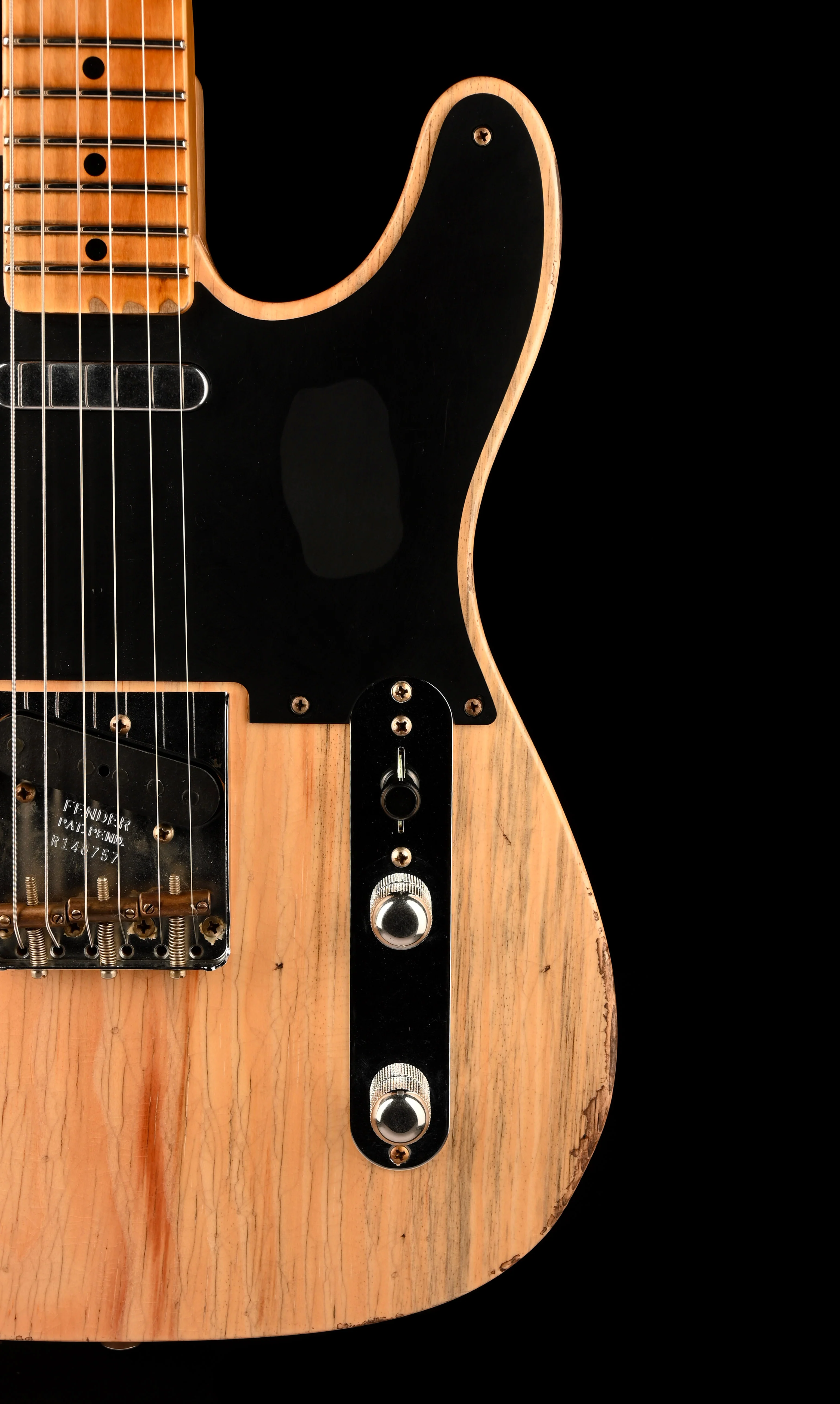 Fender Custom Shop Exotic 1952 Telecaster Sugarpine Relic Natural With Case - Image 9