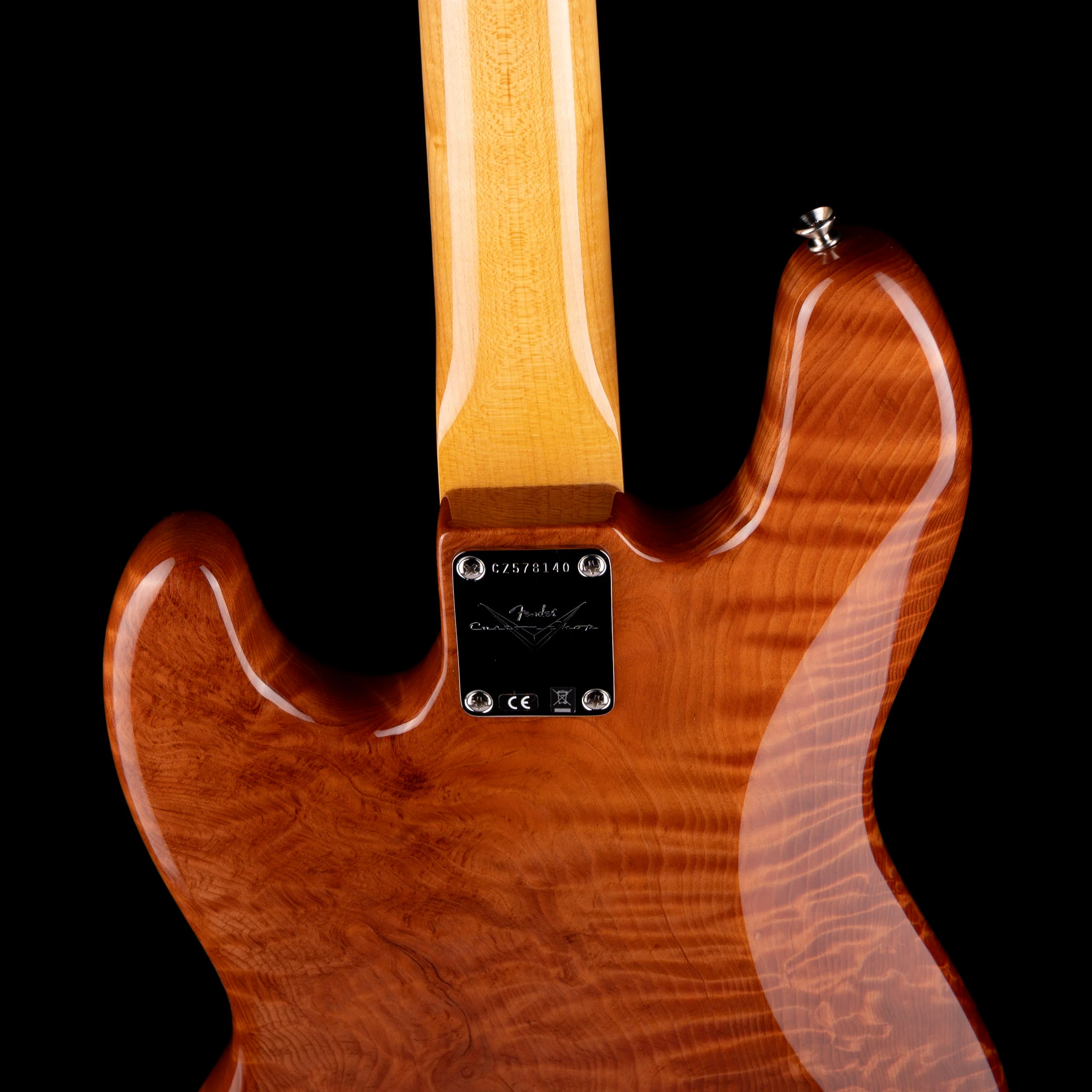 Fender Custom Shop Exotic 1960 Jazz Bass Redwood NOS Natural With Case - Image 10