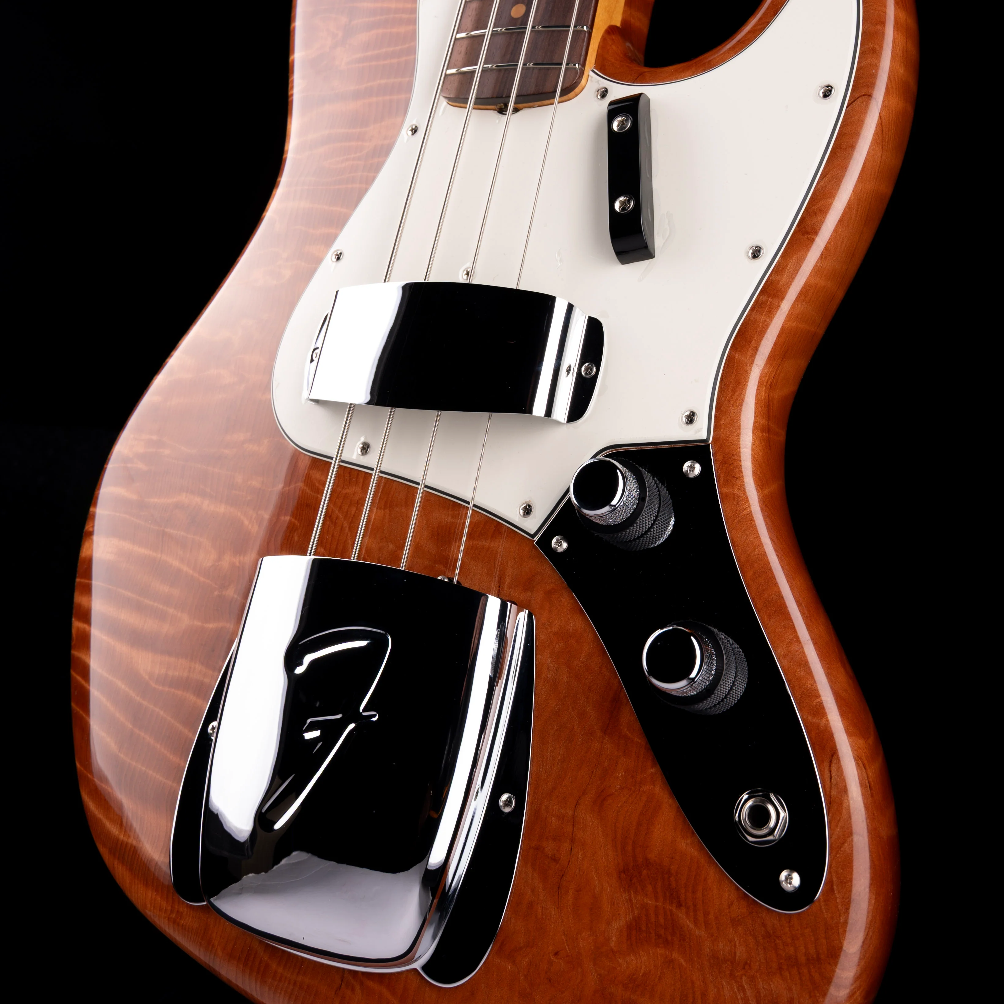 Fender Custom Shop Exotic 1960 Jazz Bass Redwood NOS Natural With Case - Image 5