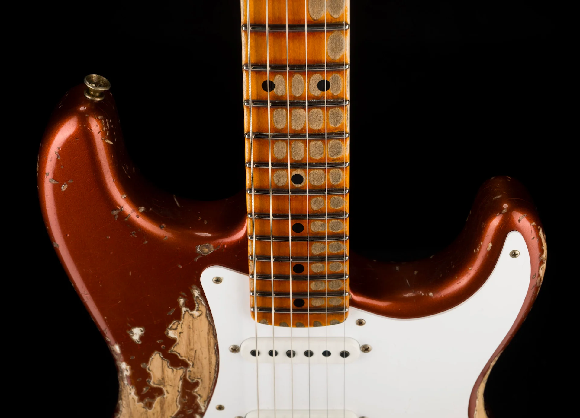 Fender Custom Shop Limited Edition 1954 Stratocaster Super Heavy Relic Burnt Copper - Image 3