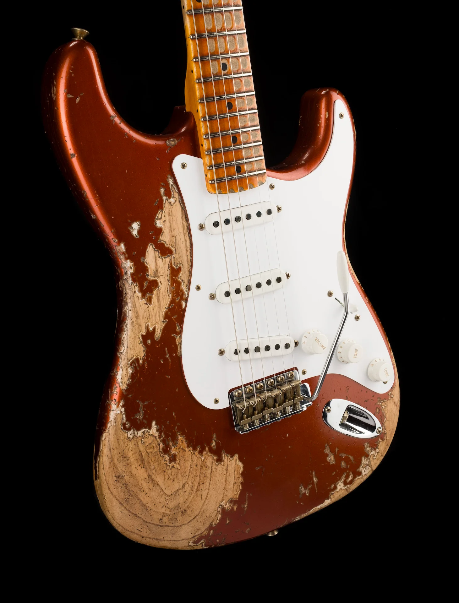 Fender Custom Shop Limited Edition 1954 Stratocaster Super Heavy Relic Burnt Copper - Image 9