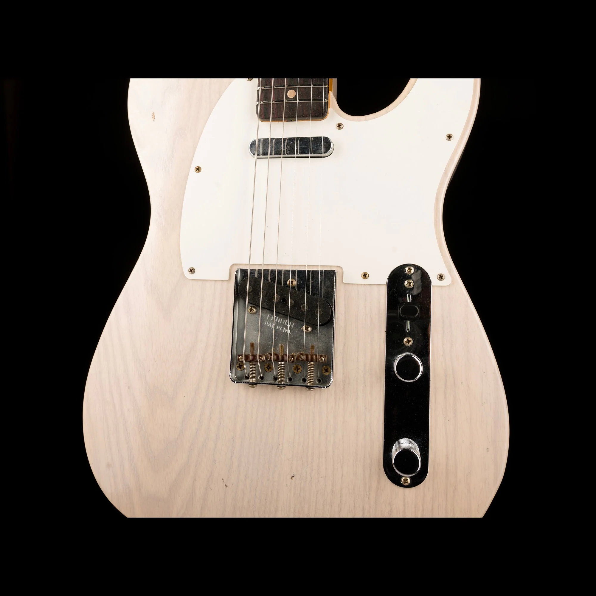 Fender Custom Shop Limited Edition 1959 Telecaster Journeyman Relic Aged White Blonde With Case - Image 6