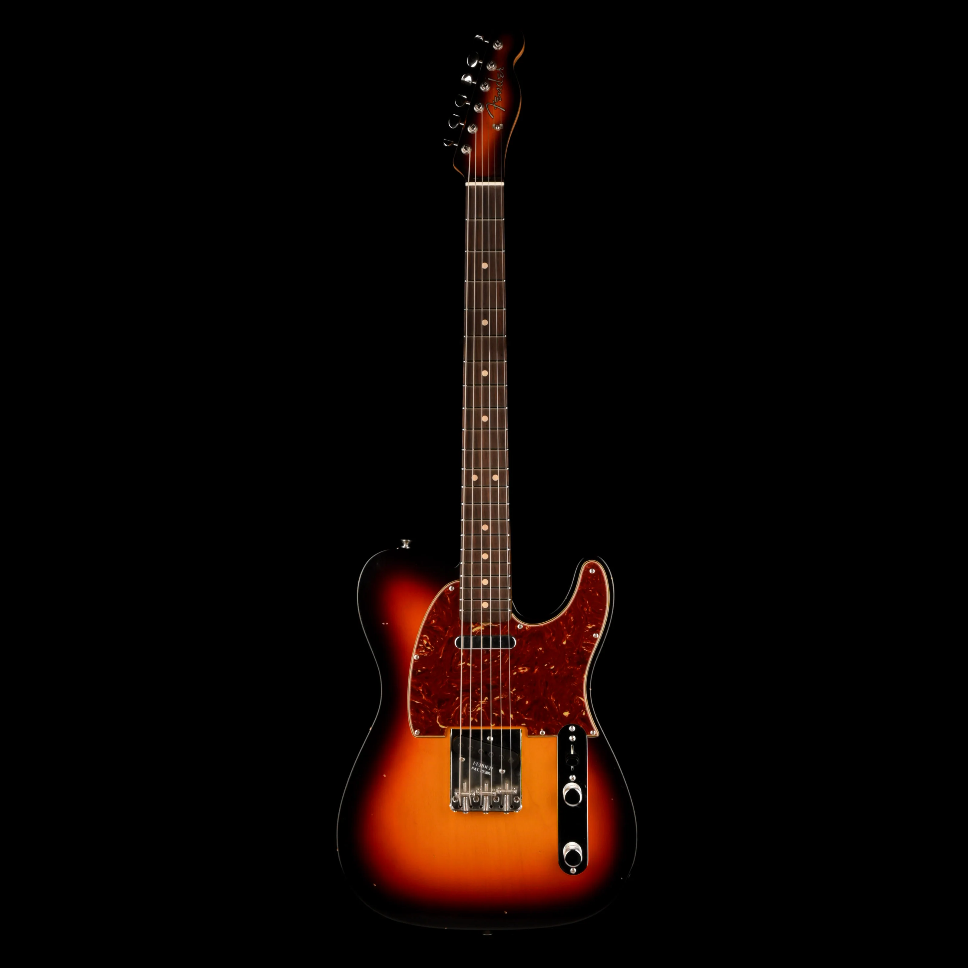 Fender Custom Shop Limited Edition 1963 Telecaster Journeyman Relic Aged 3-Tone Sunburst With Case - Image 2