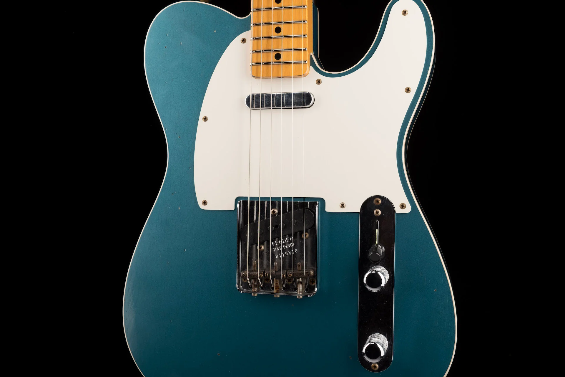 Fender Custom Shop Limited Edition 50's Twisted Telecaster Custom Journeyman Relic Aged Ocean Turquoise - Image 6
