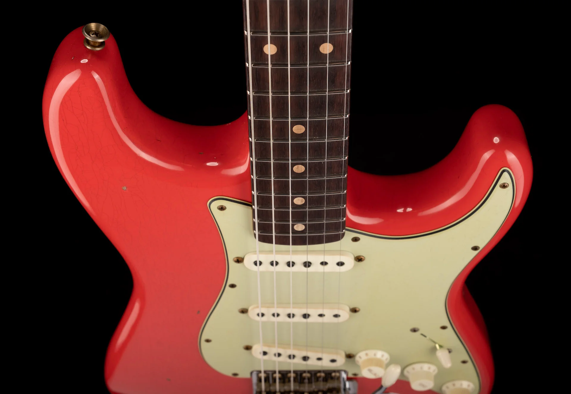 Fender Custom Shop Limited Edition '62/'63 Stratocaster Journeyman Relic Aged Fiesta Red - Image 12