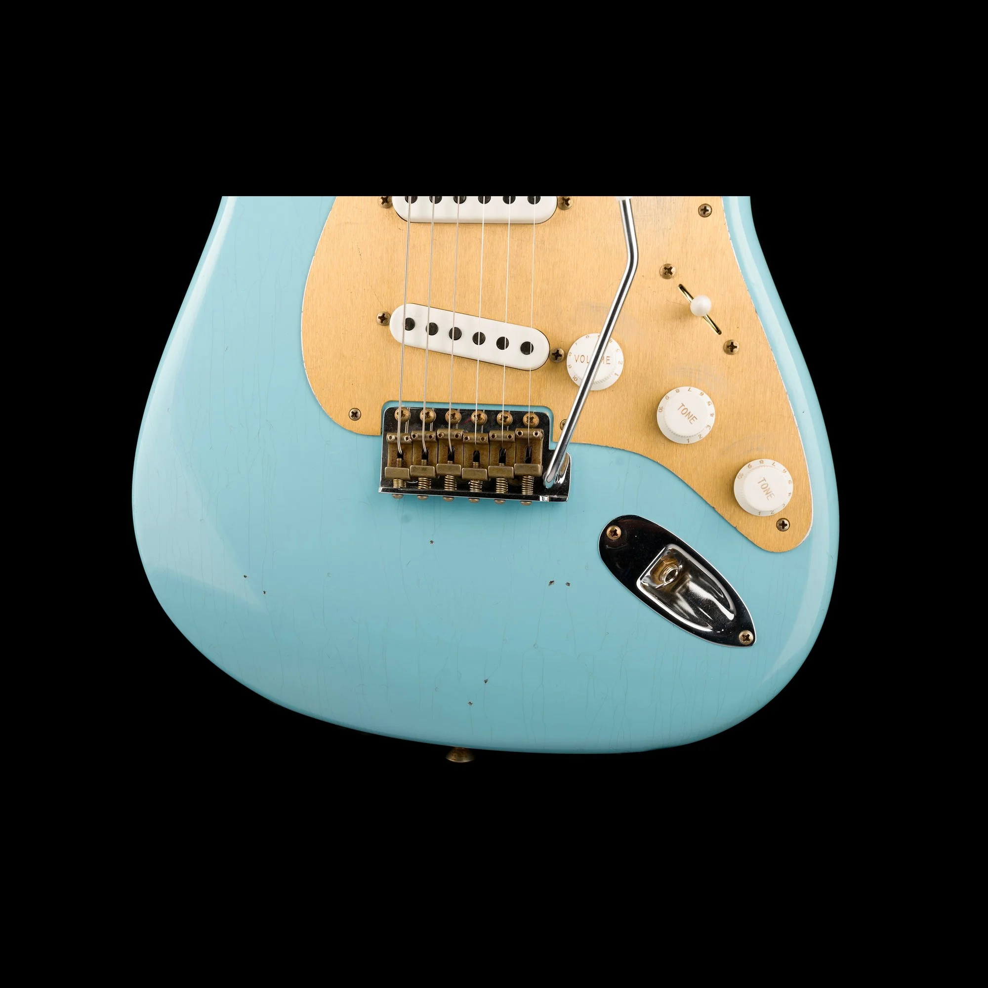 Fender Custom Shop Limited Edition 70th Anniversary 1954 Stratocaster Journeyman Relic Daphne Blue - Image 5
