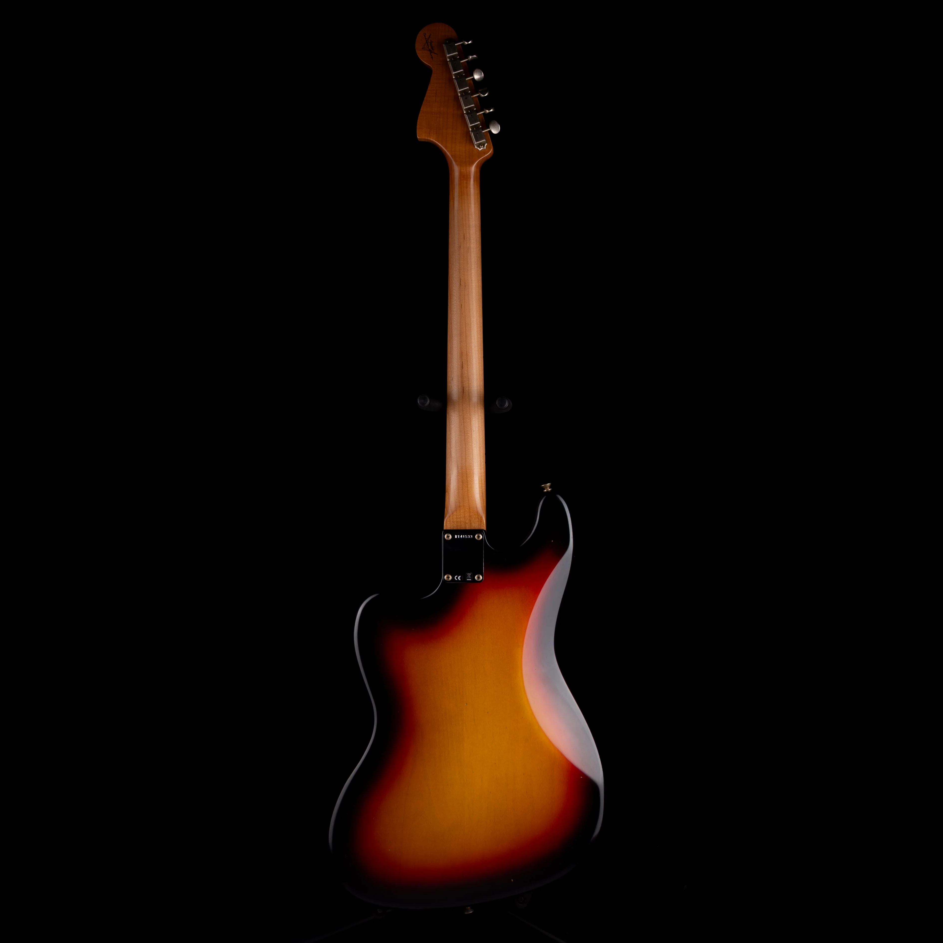 Fender Custom Shop Limited Edition Bass VI Journeyman Relic Bleached 3-Color Sunburst - Image 11