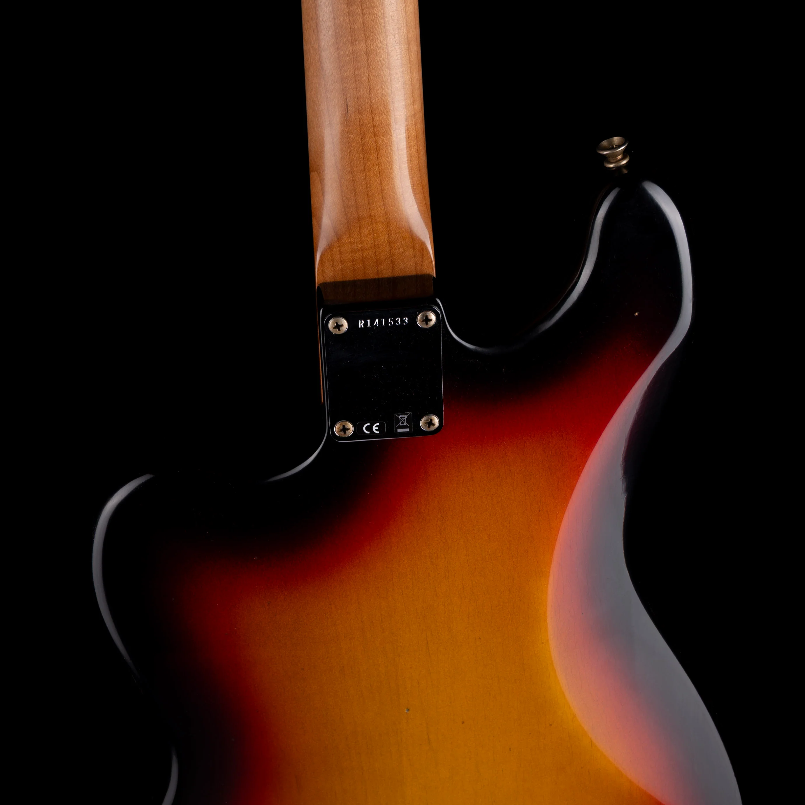 Fender Custom Shop Limited Edition Bass VI Journeyman Relic Bleached 3-Color Sunburst - Image 12