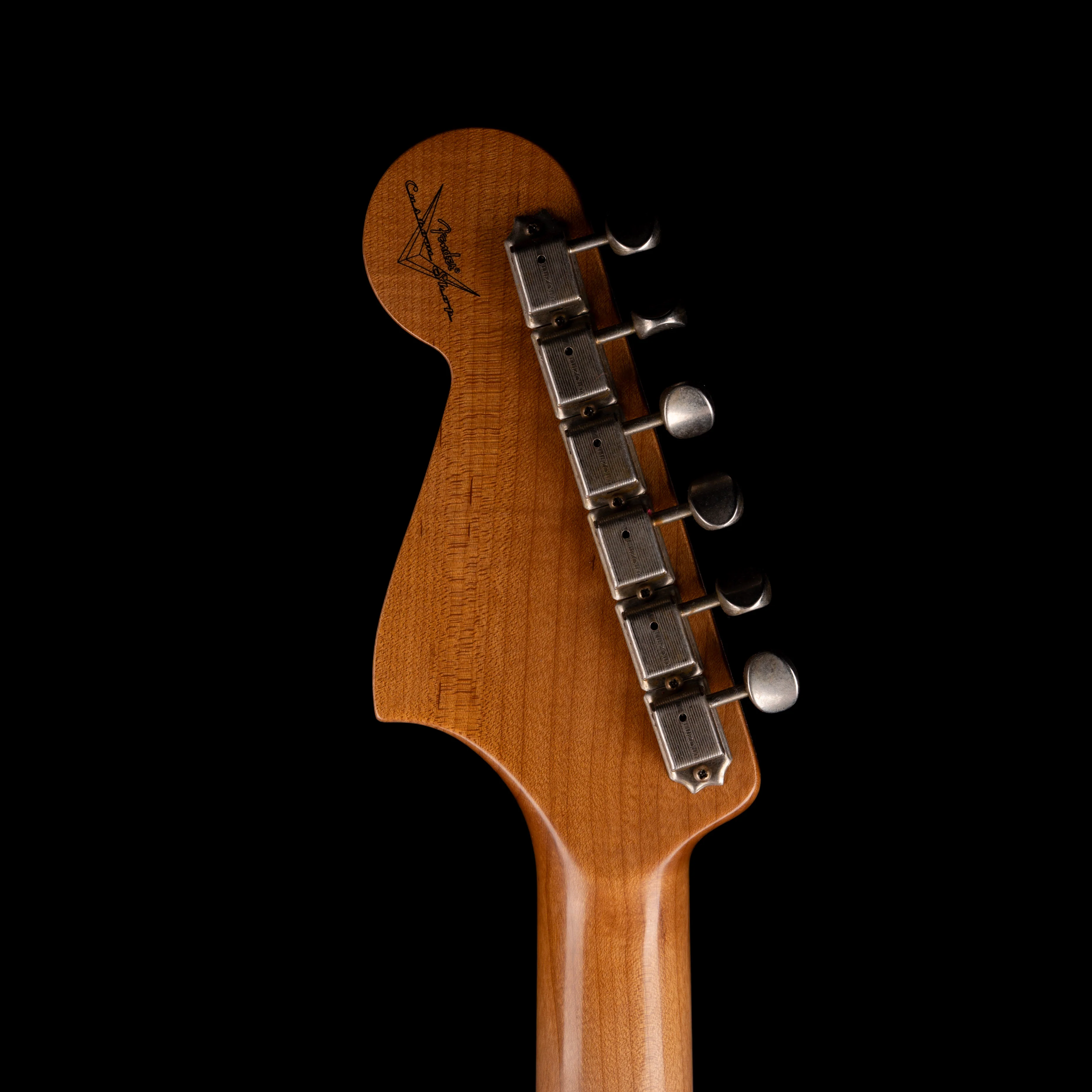 Fender Custom Shop Limited Edition Bass VI Journeyman Relic Bleached 3-Color Sunburst - Image 15