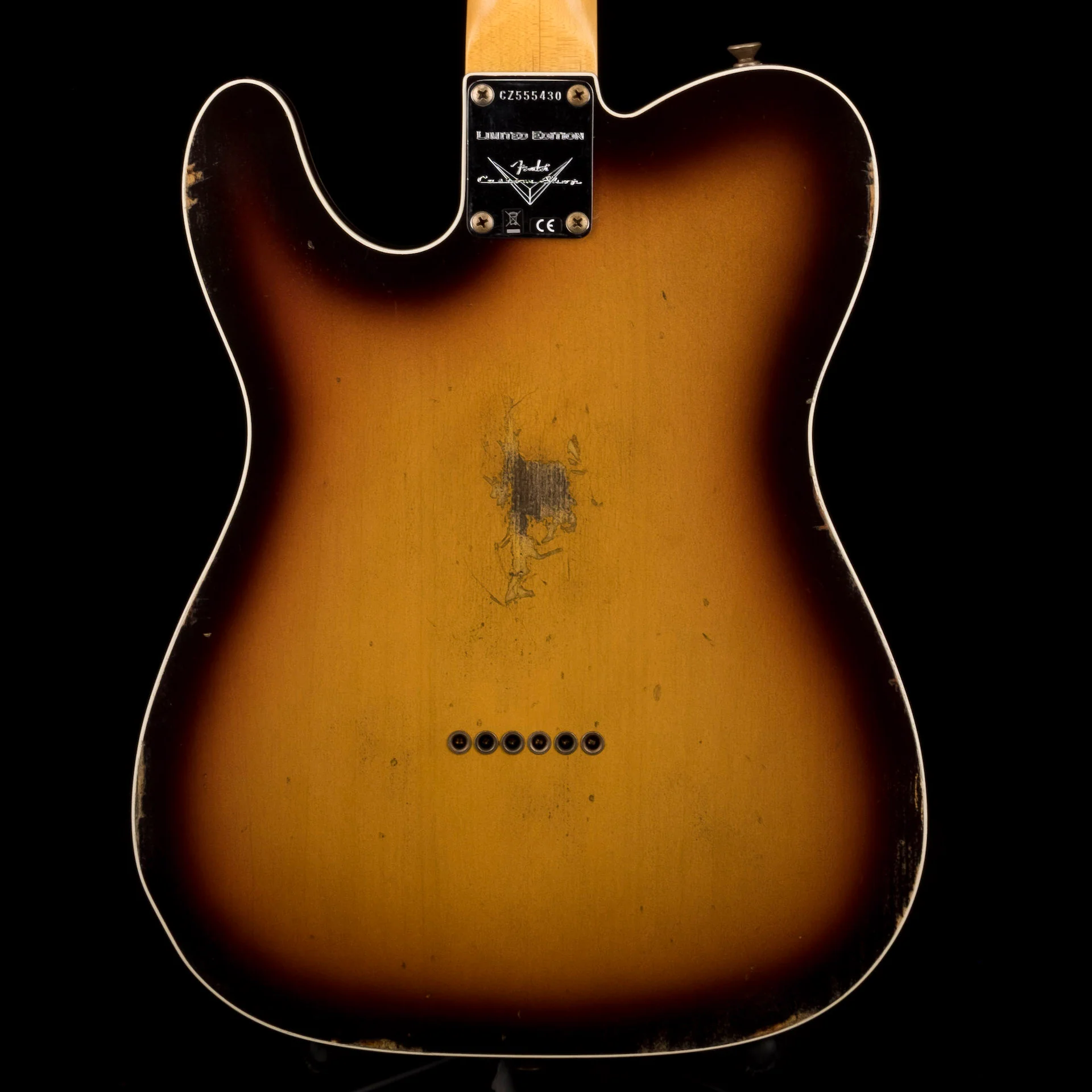 Fender Custom Shop Limited Edition CuNiFe Telecaster Custom Relic Faded Aged Chocolate 3-Tone Sunburst - Image 12