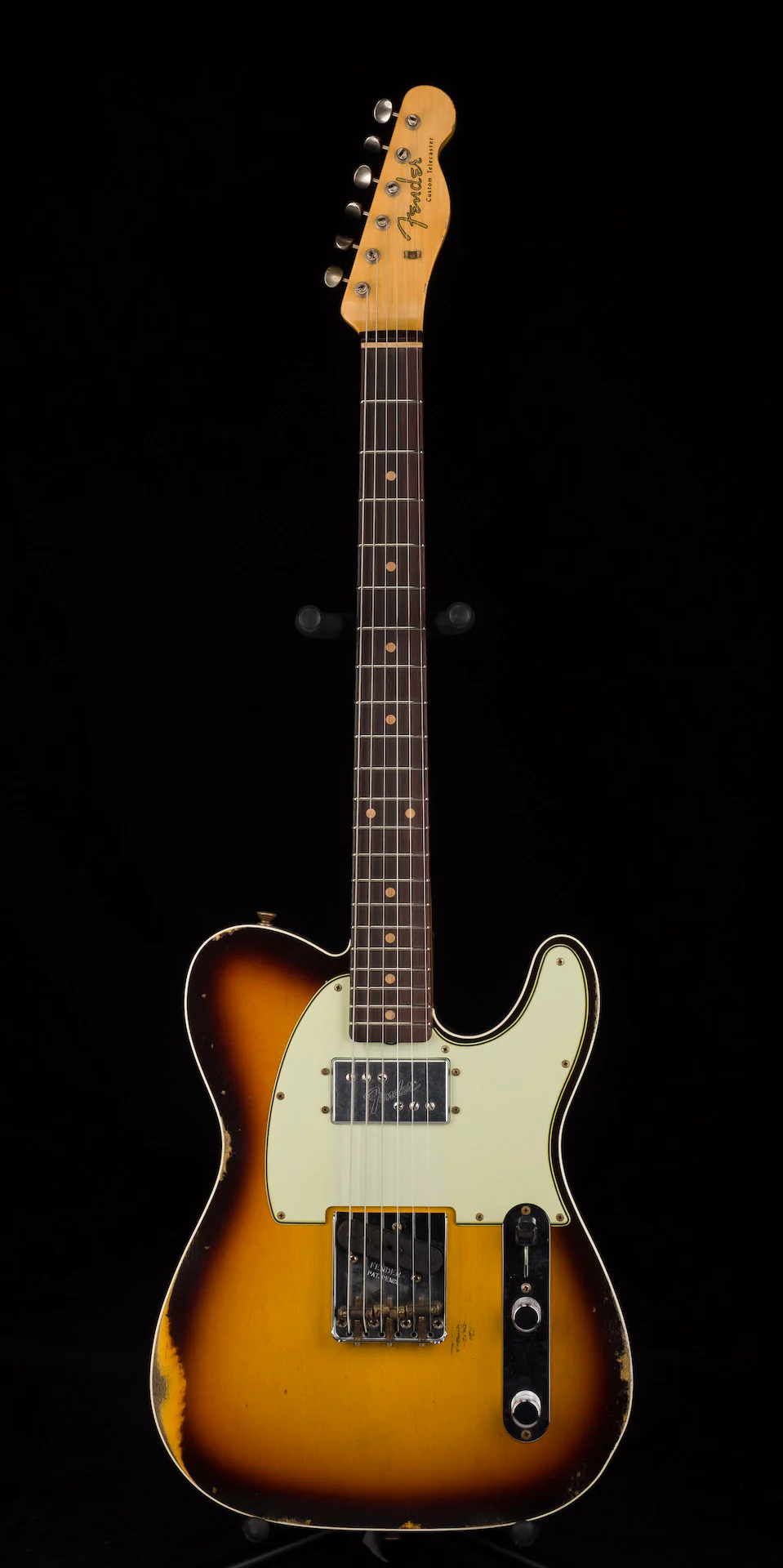 Fender Custom Shop Limited Edition CuNiFe Telecaster Custom Relic Faded Aged Chocolate 3-Tone Sunburst - Image 2