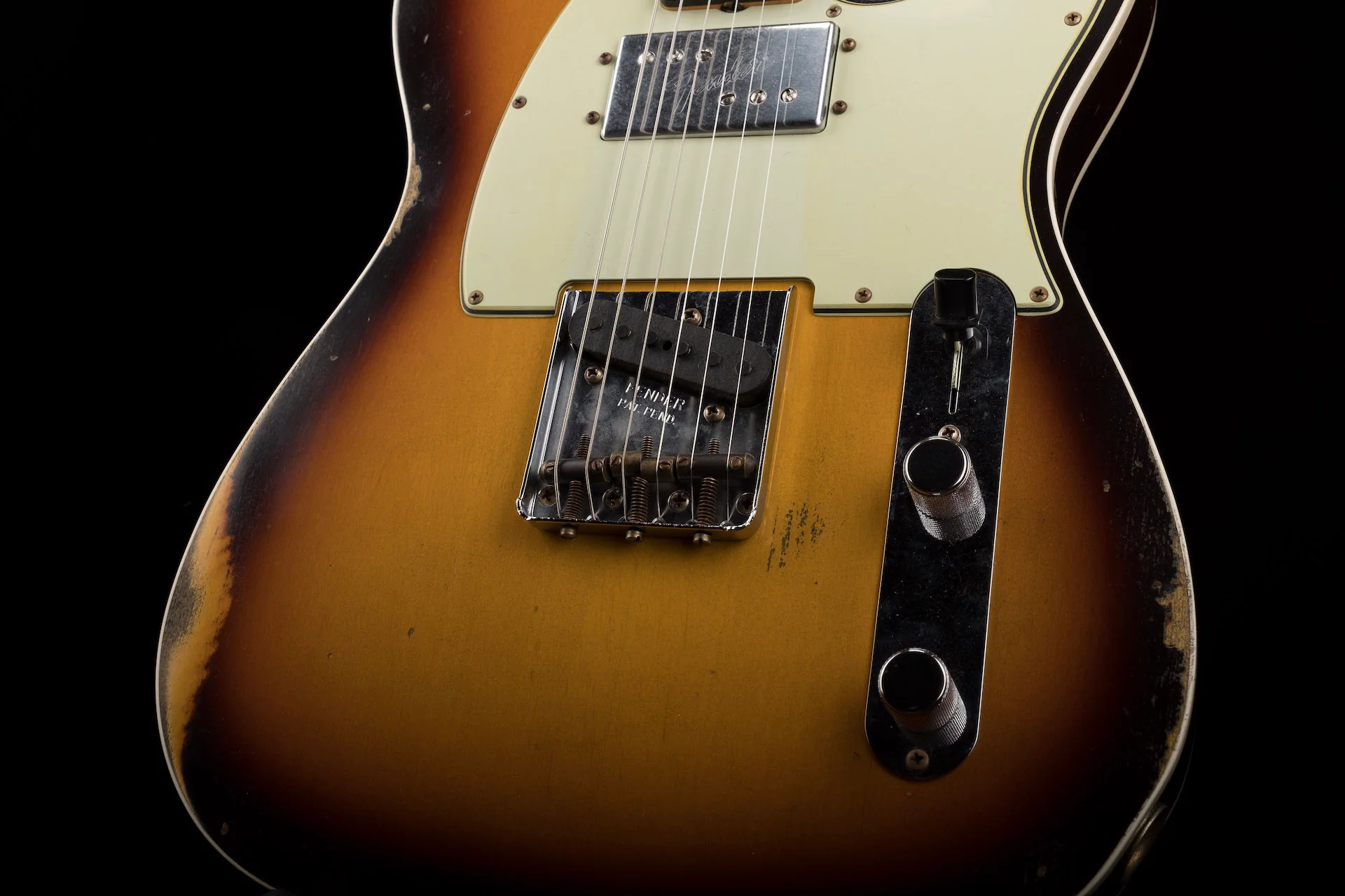 Fender Custom Shop Limited Edition CuNiFe Telecaster Custom Relic Faded Aged Chocolate 3-Tone Sunburst - Image 9
