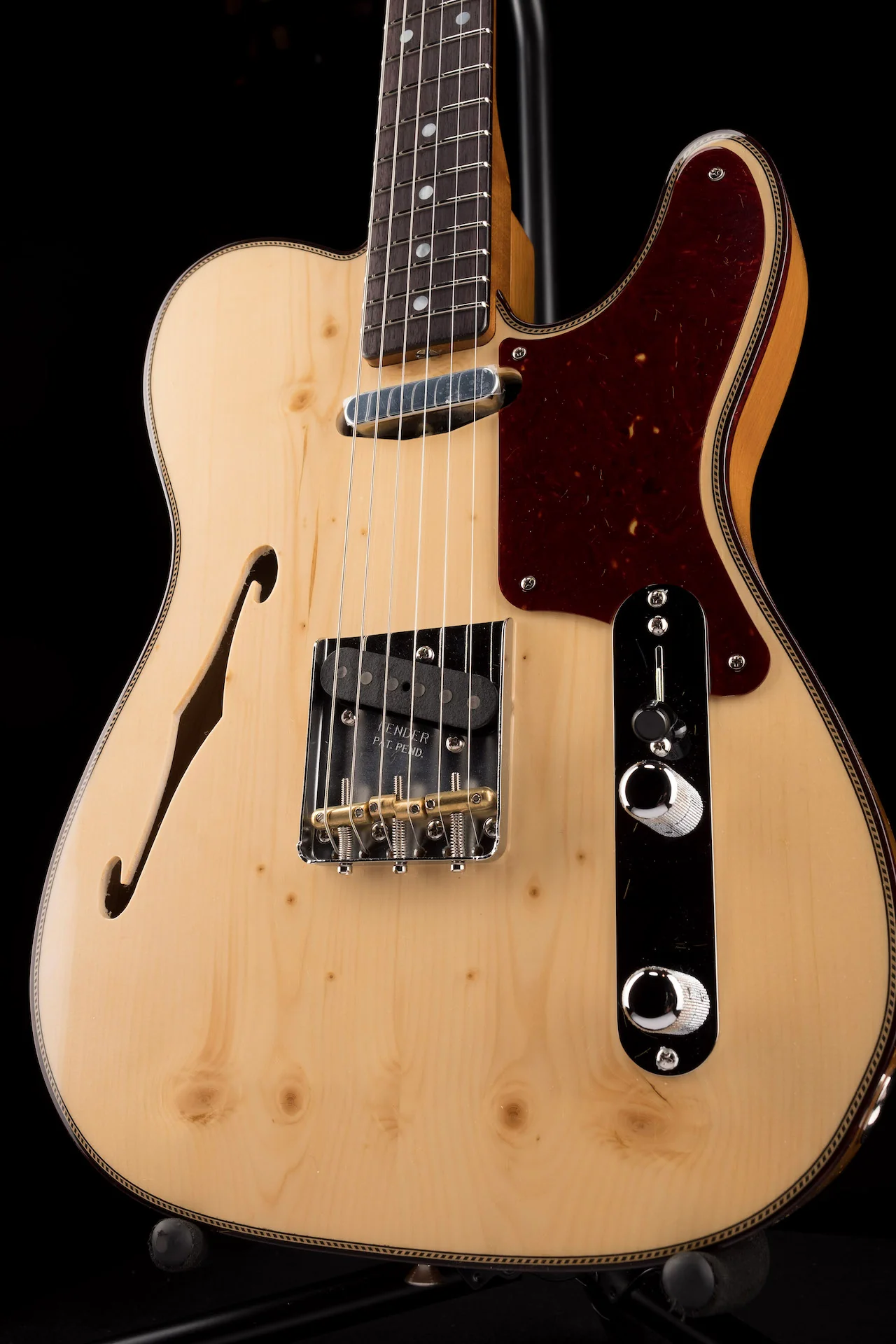 Fender Custom Shop Limited Edition Knotty Pine Telecaster Thinline NOS Aged Natural - Image 10
