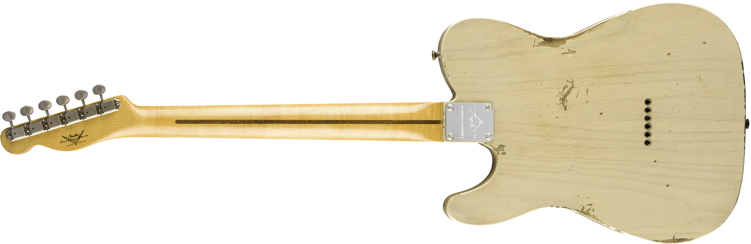 Fender Custom Shop Limited Edition Loaded Thinline Nocaster Relic Aged Dirty White Blonde With Case - Image 3
