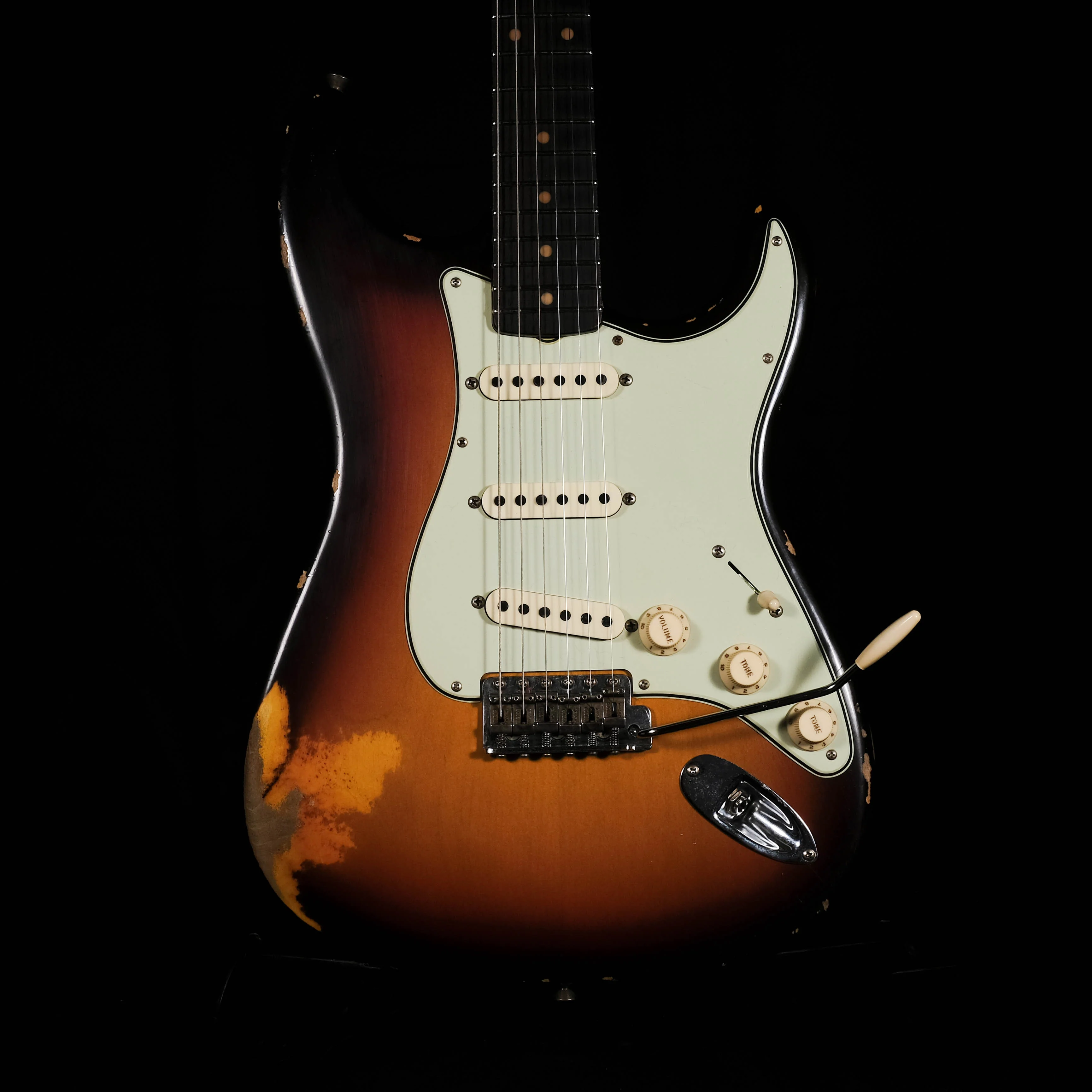 Fender Custom Shop Limited Edition Reverse Headstock '59 Stratocaster Relic Chocolate Sunburst With Case