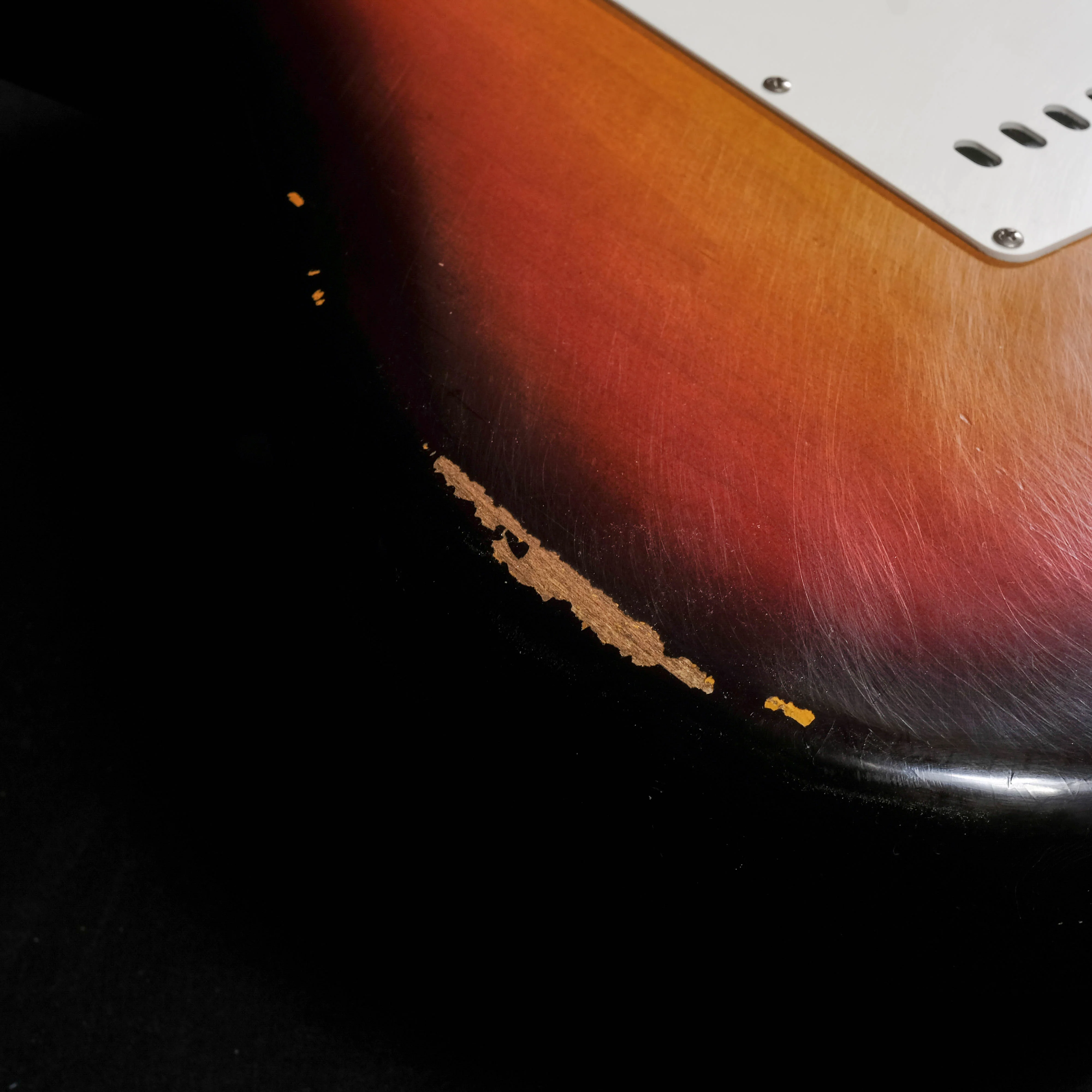 Fender Custom Shop Limited Edition Reverse Headstock '59 Stratocaster Relic Chocolate Sunburst With Case - Image 10