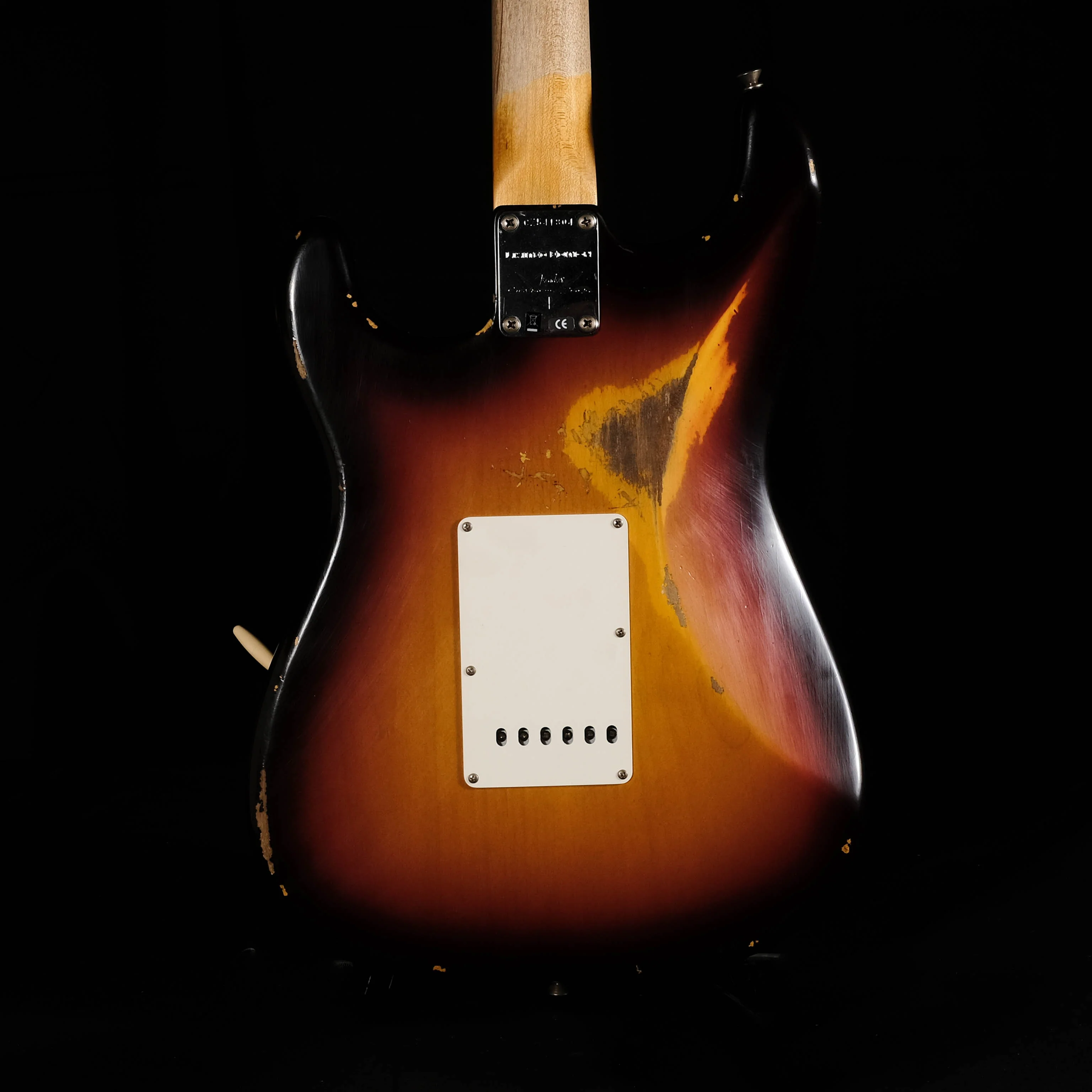 Fender Custom Shop Limited Edition Reverse Headstock '59 Stratocaster Relic Chocolate Sunburst With Case - Image 8
