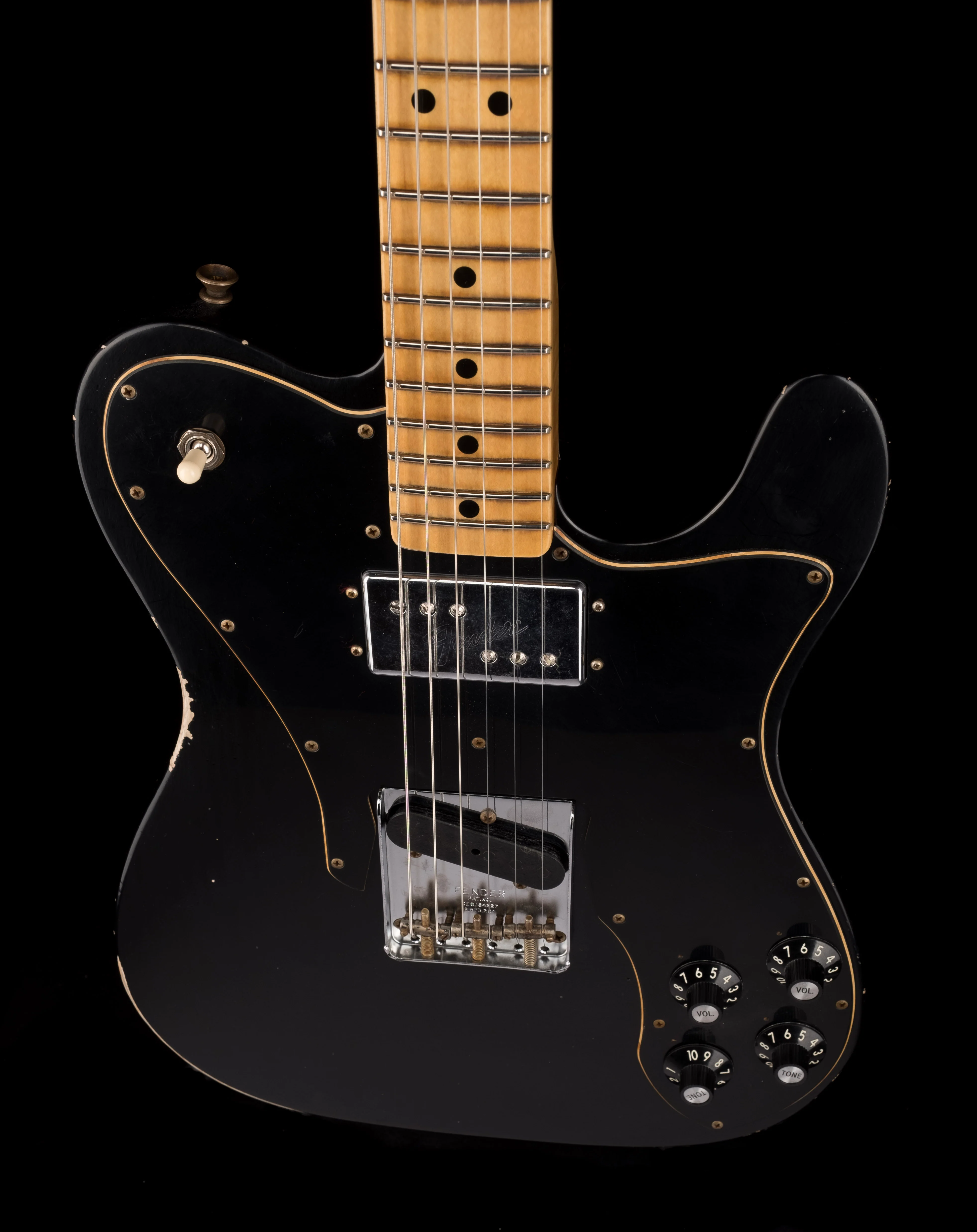 Fender Custom Shop Limited Edition Telecaster Custom Relic Aged Black - Image 4