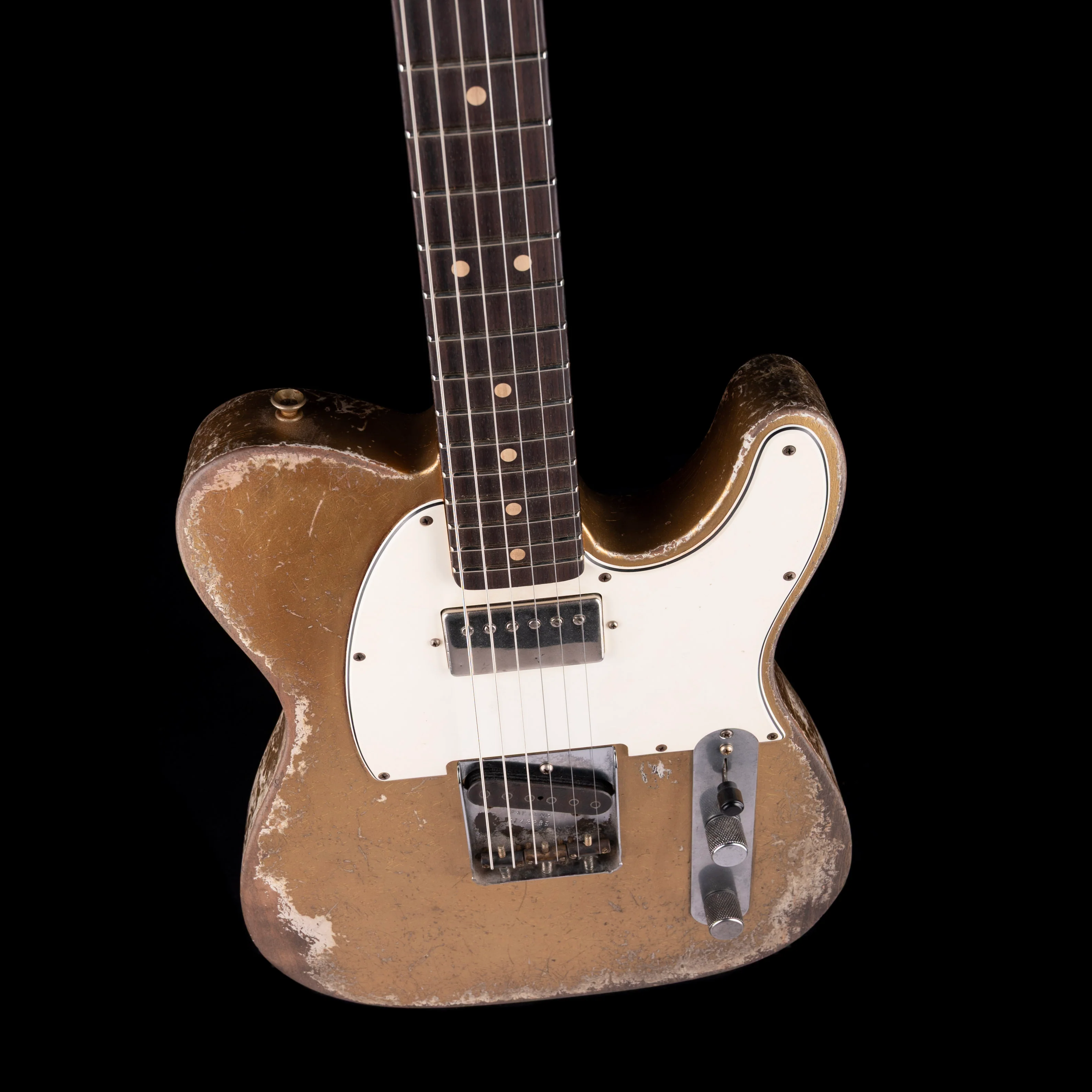 Fender Custom Shop Masterbuilt Andy Hicks 1964 Telecaster HS Ultimate Relic Aztec Gold With Case - Image 3