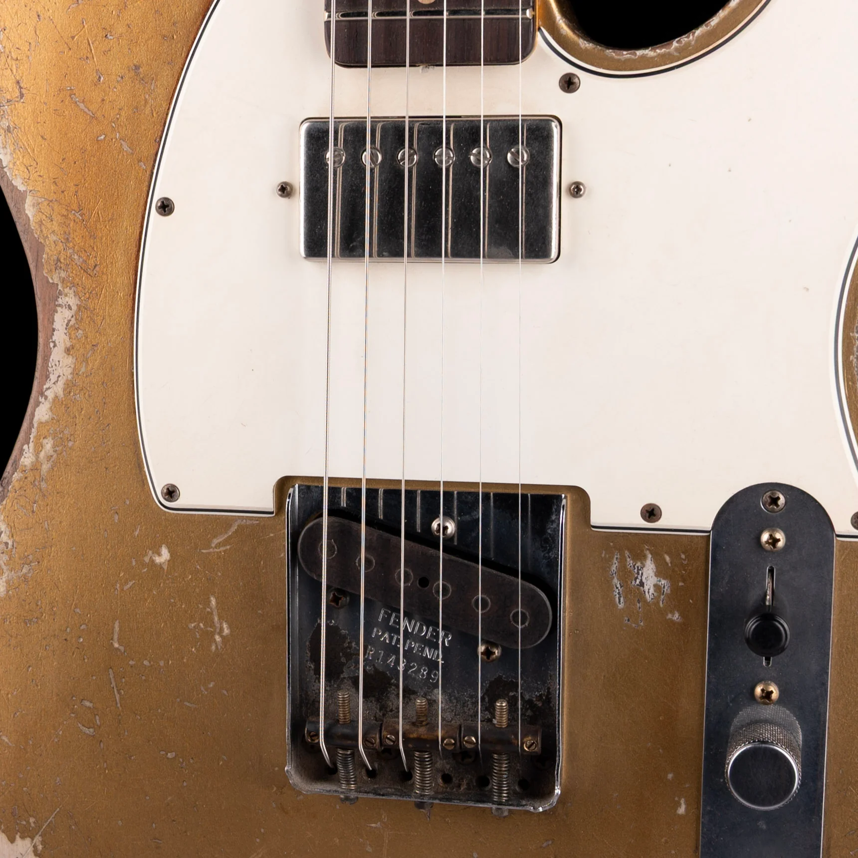 Fender Custom Shop Masterbuilt Andy Hicks 1964 Telecaster HS Ultimate Relic Aztec Gold With Case - Image 4
