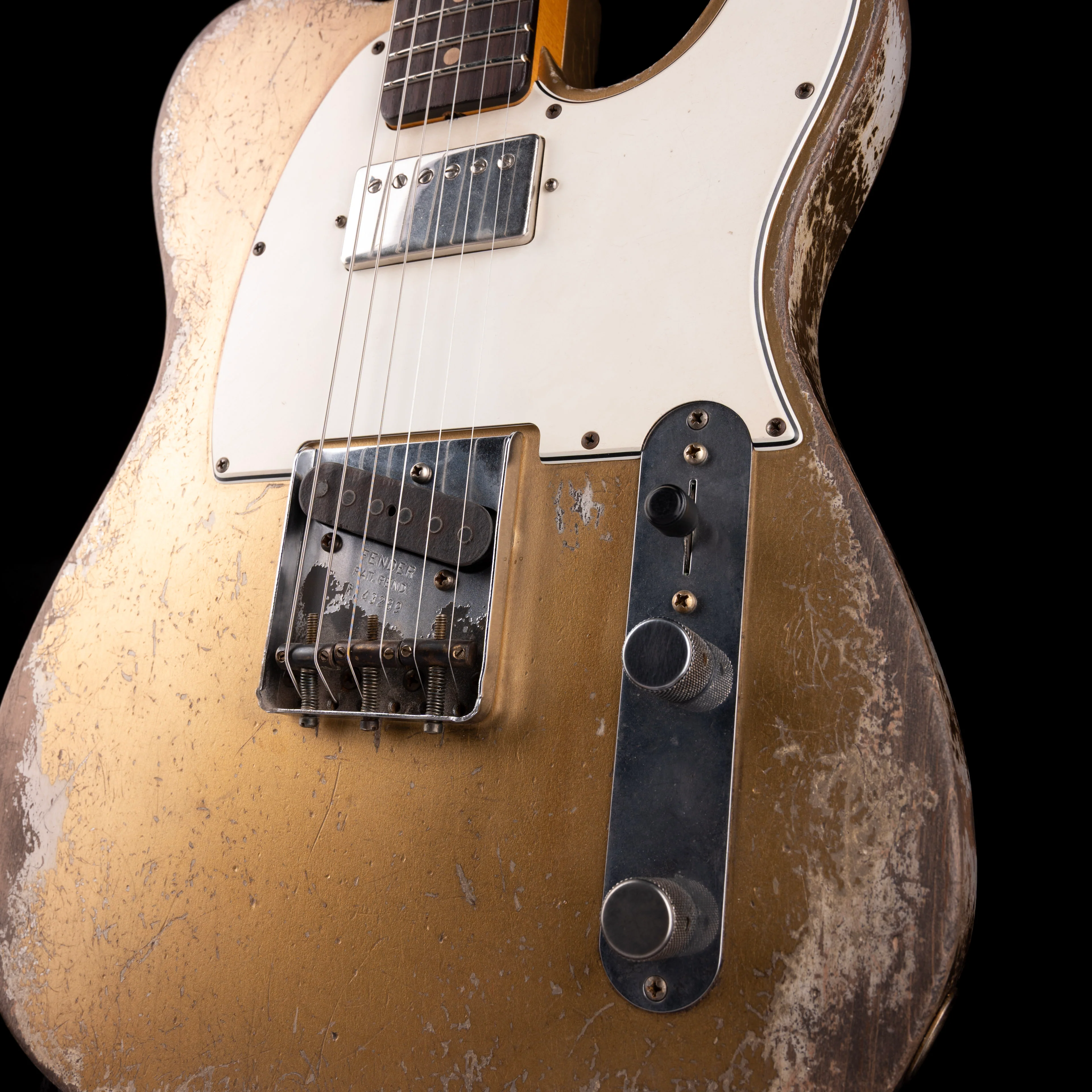 Fender Custom Shop Masterbuilt Andy Hicks 1964 Telecaster HS Ultimate Relic Aztec Gold With Case - Image 5