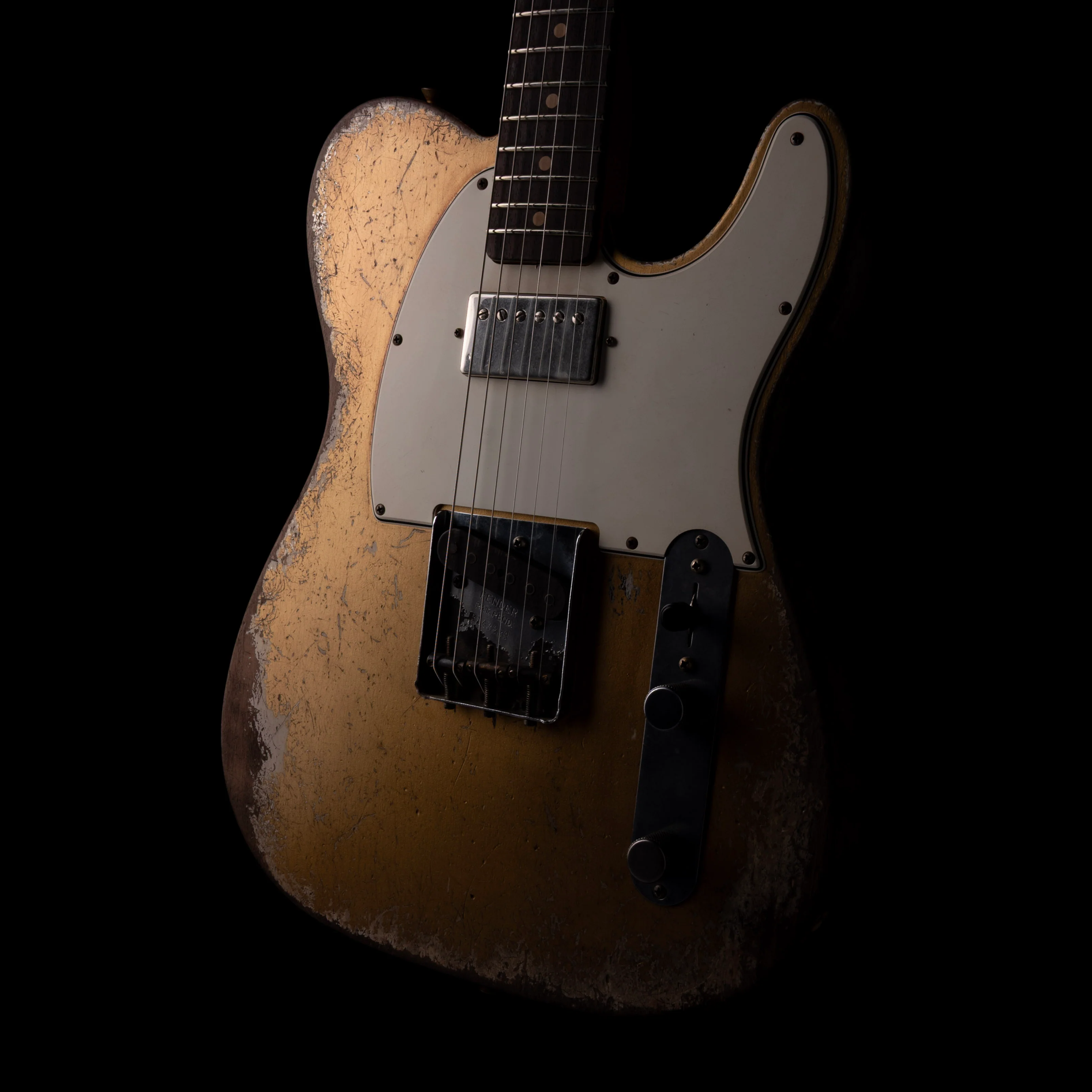 Fender Custom Shop Masterbuilt Andy Hicks 1964 Telecaster HS Ultimate Relic Aztec Gold With Case - Image 7