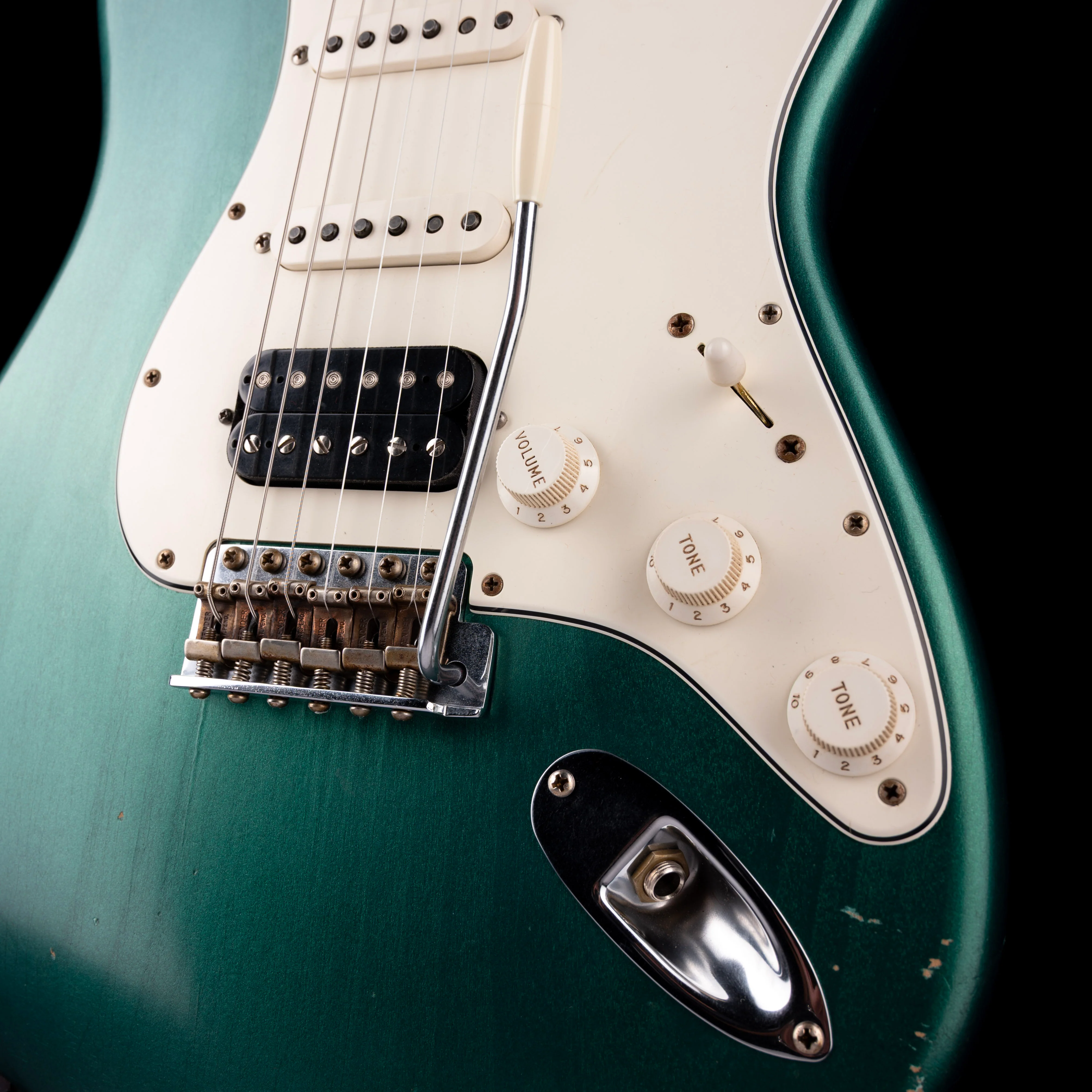 Fender Custom Shop Masterbuilt Andy Hicks 1967 Stratocaster HSS Journeyman Relic British Racing Green Guitar With Case - Image 5