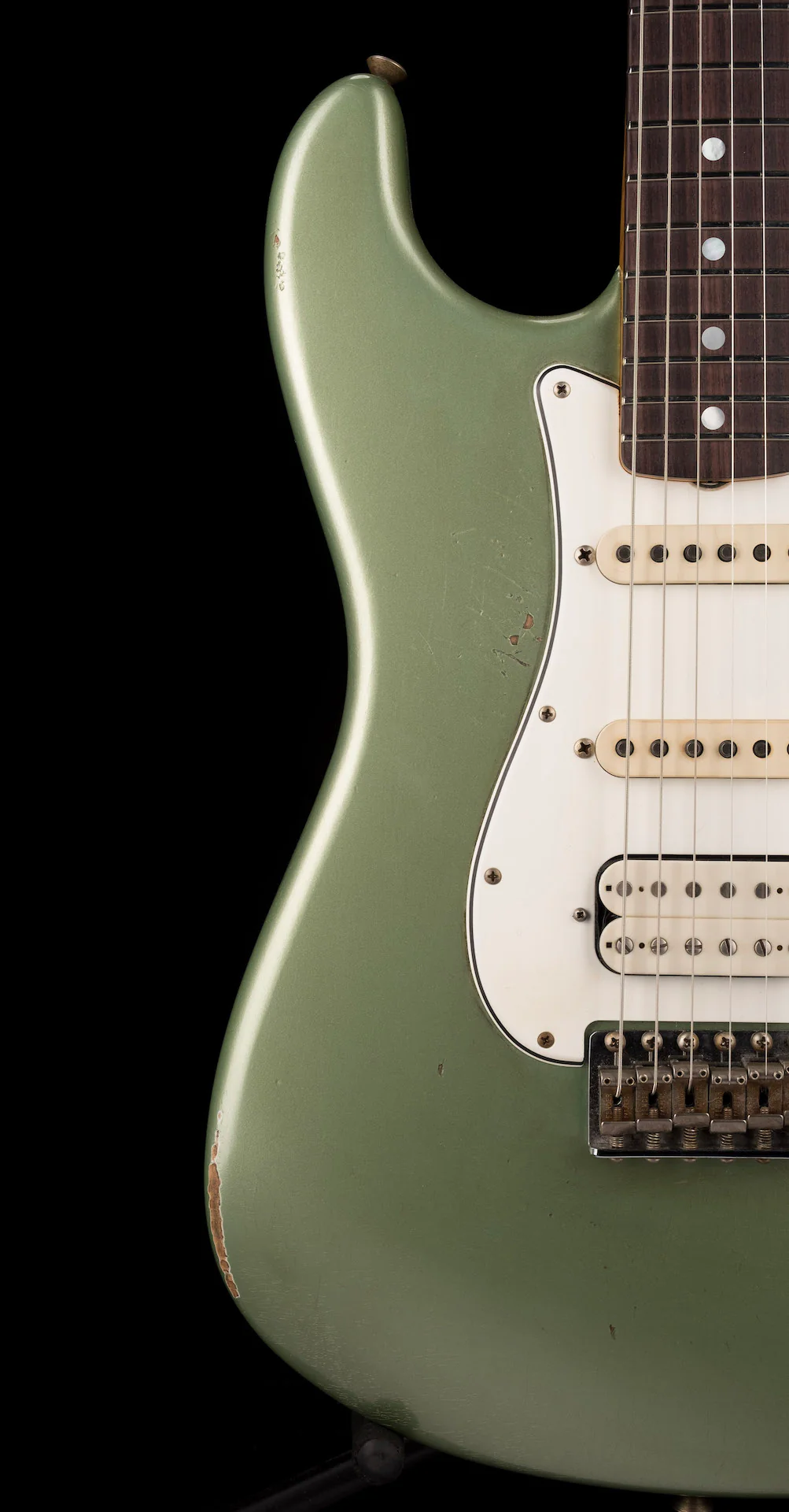 Fender Custom Shop Masterbuilt Andy Hicks 1967 Stratocaster HSS Journeyman Relic Lime Gold - Image 10