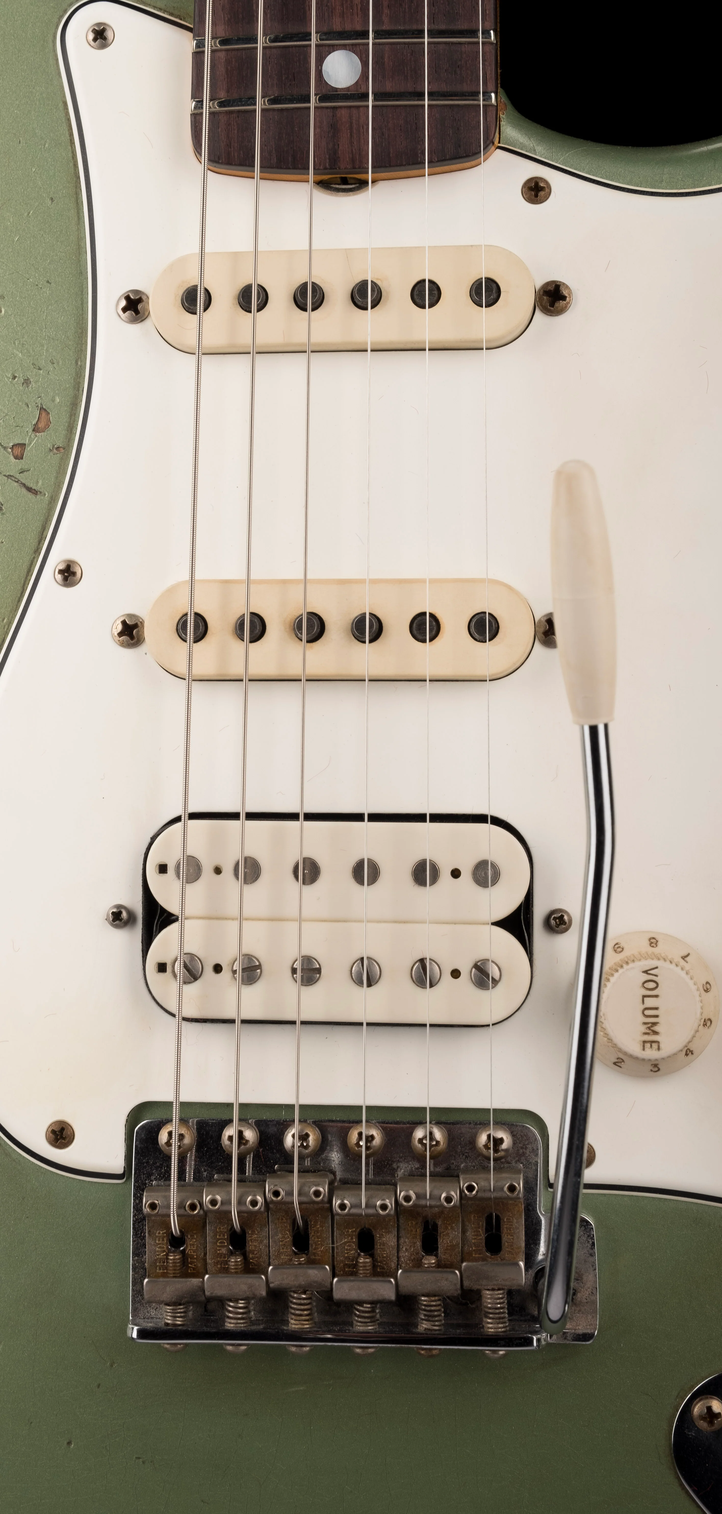 Fender Custom Shop Masterbuilt Andy Hicks 1967 Stratocaster HSS Journeyman Relic Lime Gold - Image 7