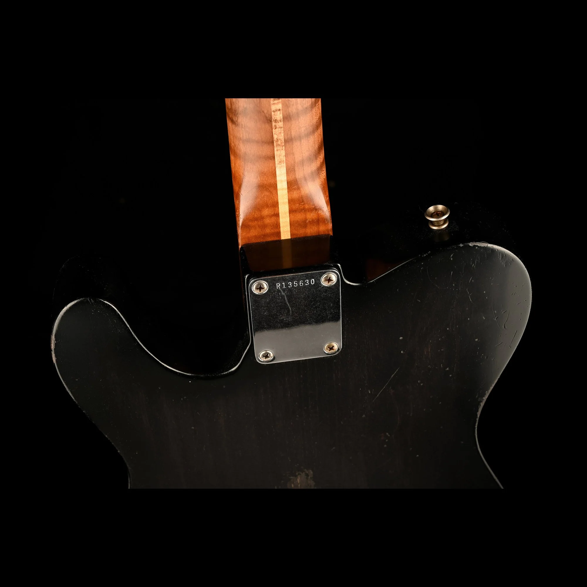 Fender Custom Shop Masterbuilt David Brown 1957 Telecaster Relic Ebony Transparent - Image 14