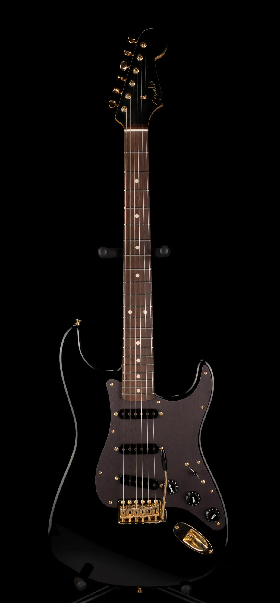 Fender Custom Shop Masterbuilt David Brown 1960 Stratocaster Deluxe Closet Classic Brazilian Rosewood Black With Case - Image 2