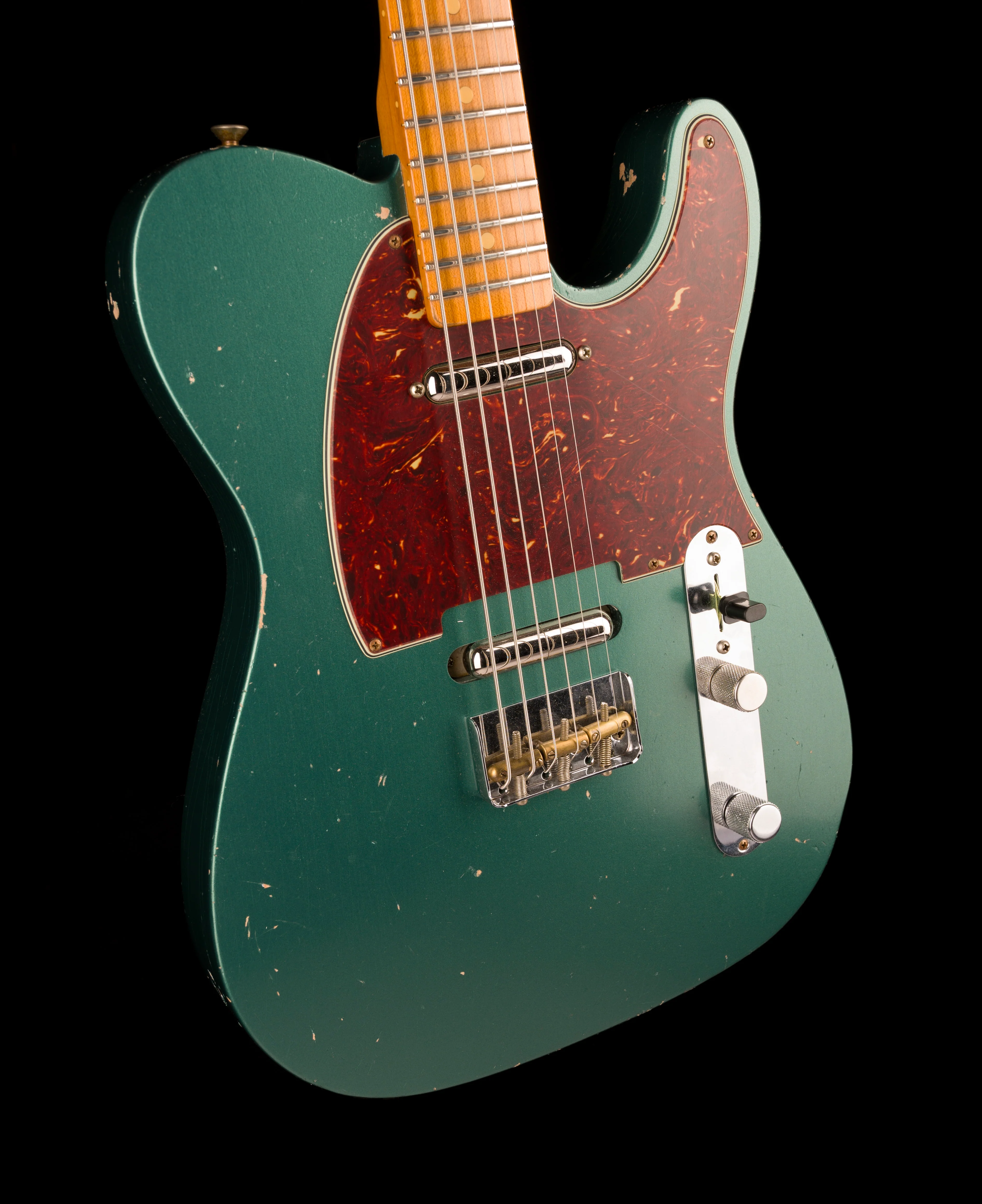 Fender Custom Shop Masterbuilt Dennis Galuszka Subsonic Telecaster Journeyman Relic Sherwood Green Metallic - Image 10