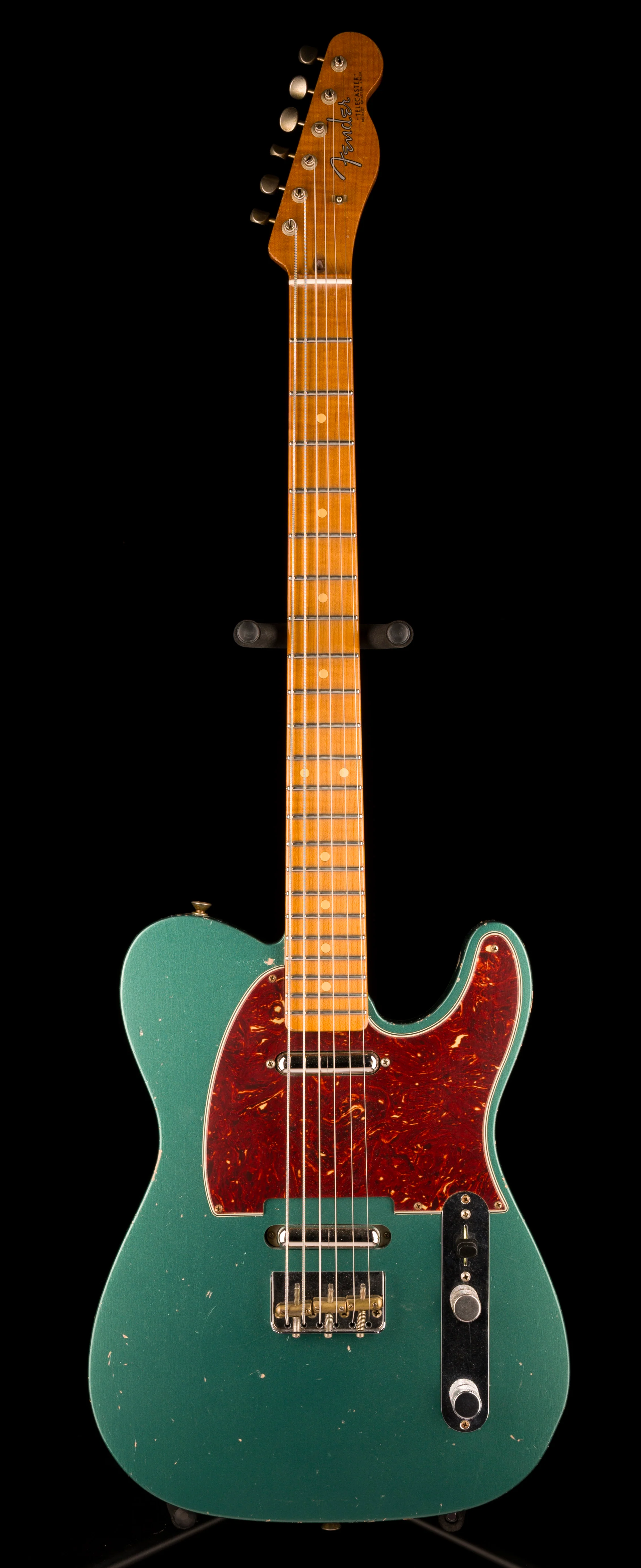 Fender Custom Shop Masterbuilt Dennis Galuszka Subsonic Telecaster Journeyman Relic Sherwood Green Metallic - Image 2