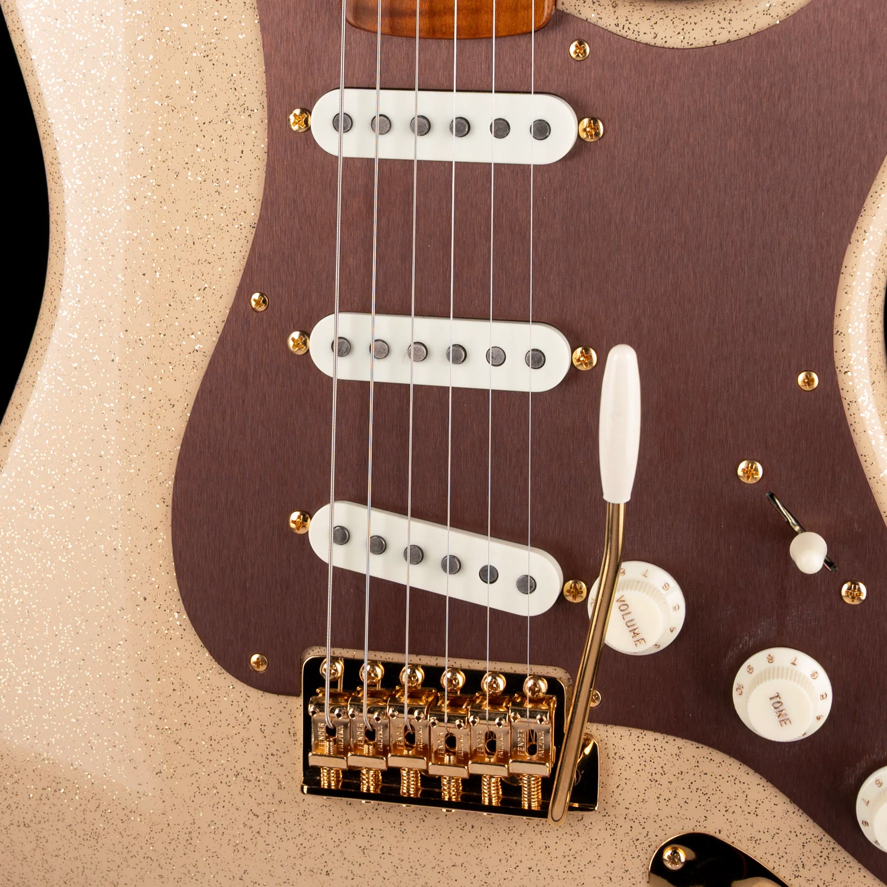 Fender Custom Shop Masterbuilt Jason Smith 1959 Stratocaster NOS Mojave Sand Sparkle With Case - Image 5