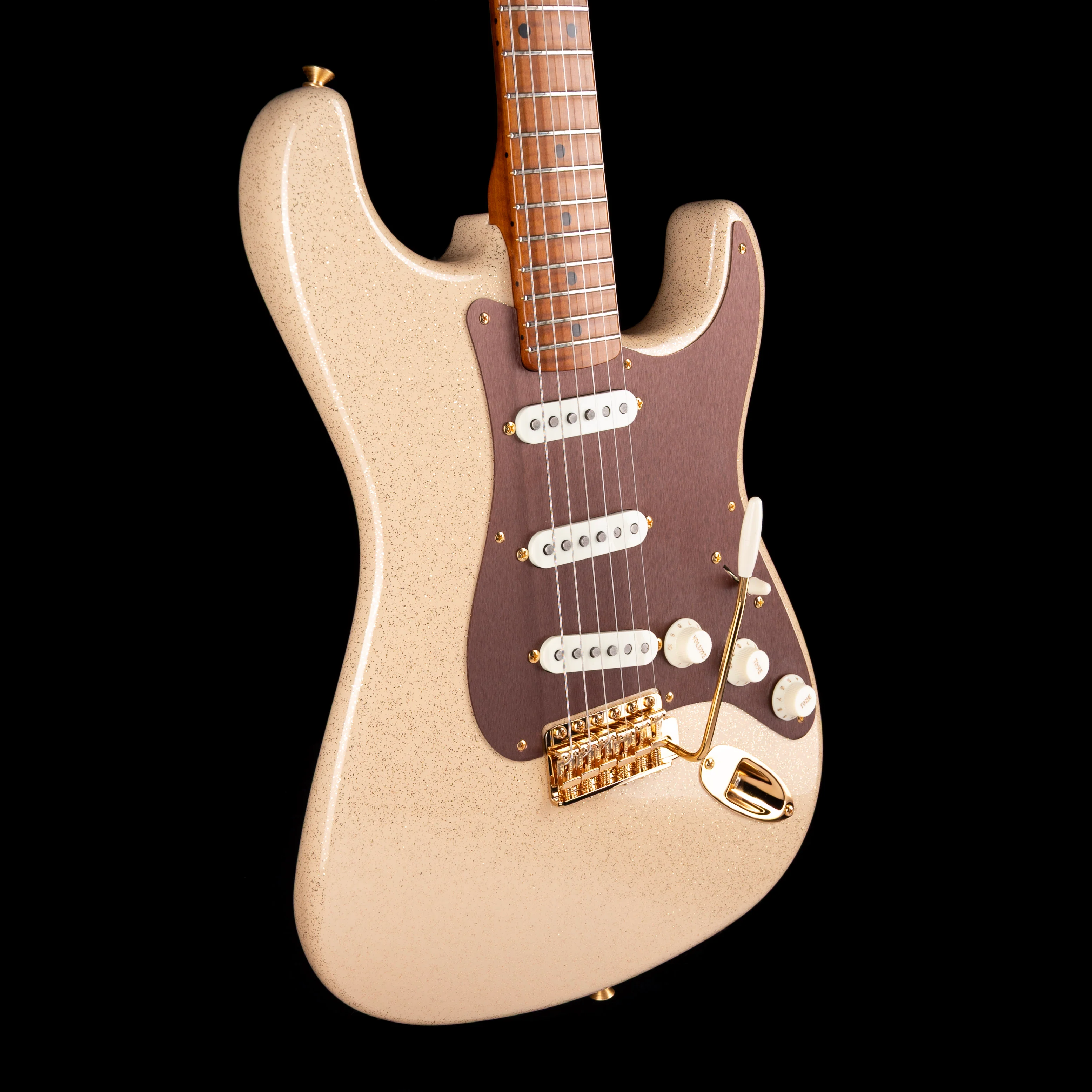 Fender Custom Shop Masterbuilt Jason Smith 1959 Stratocaster NOS Mojave Sand Sparkle With Case - Image 7