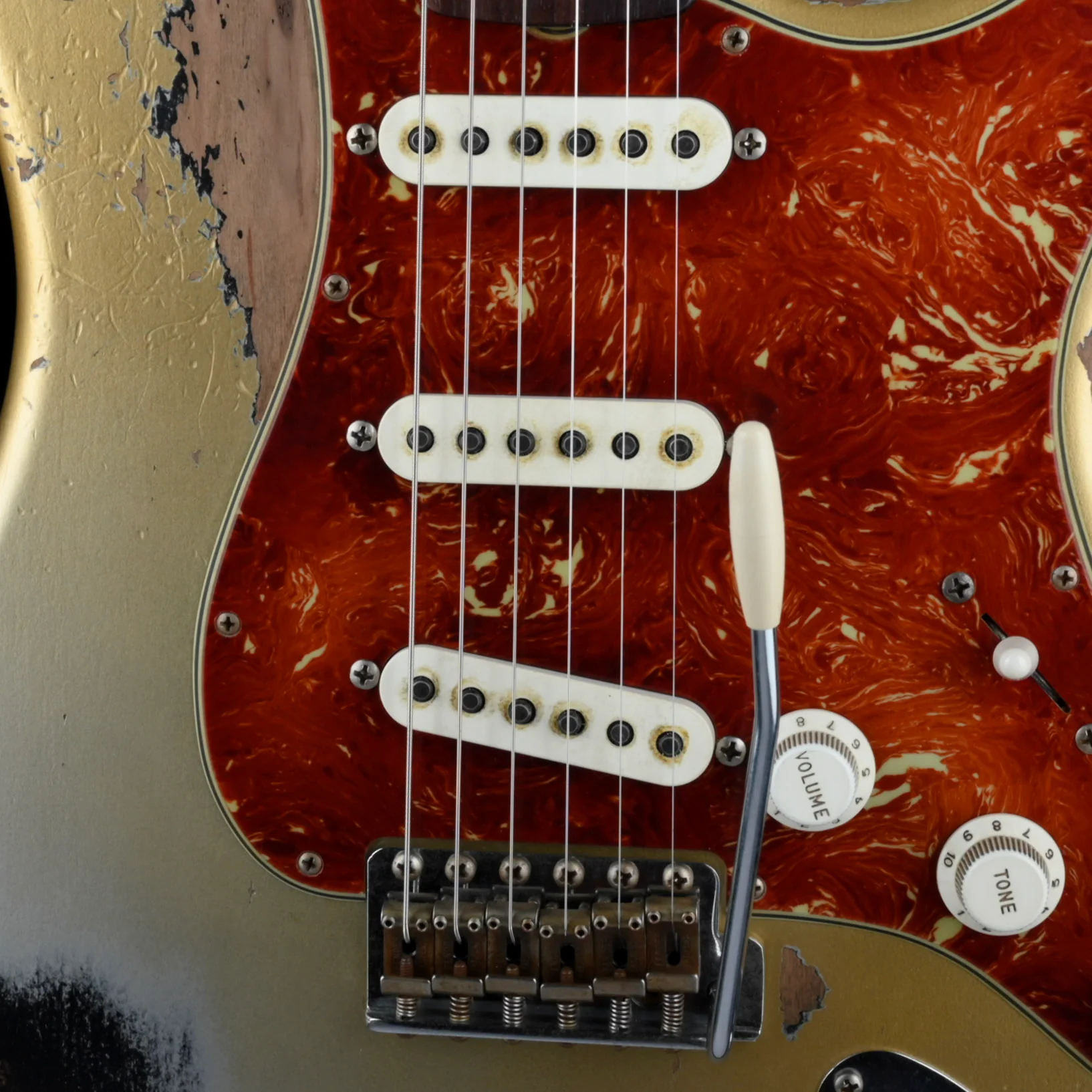 Fender Custom Shop Masterbuilt Levi Perry 1960 Stratocaster Heavy Relic Aged Inca Silver Over Black - Image 4