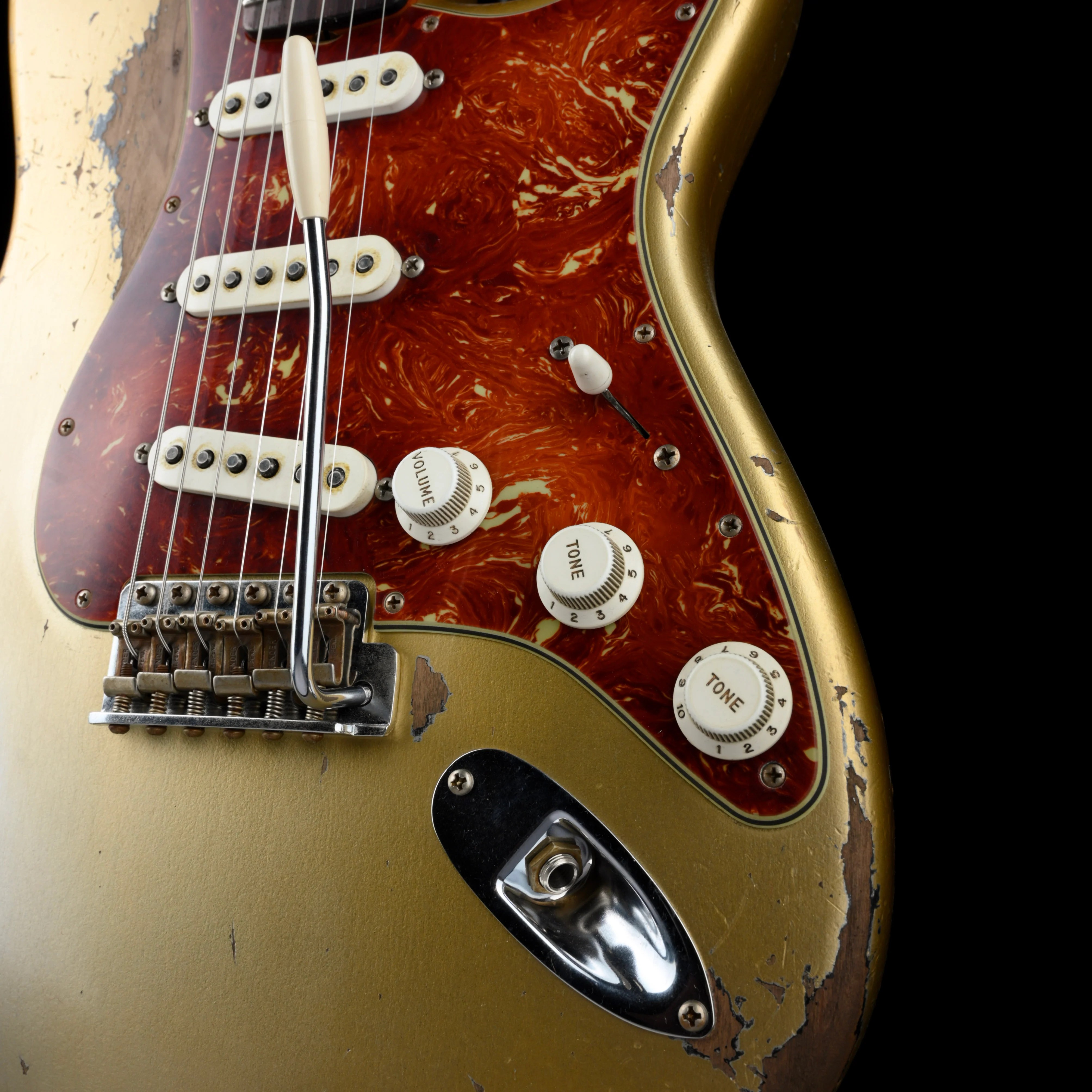 Fender Custom Shop Masterbuilt Levi Perry 1960 Stratocaster Heavy Relic Aged Inca Silver Over Black - Image 5