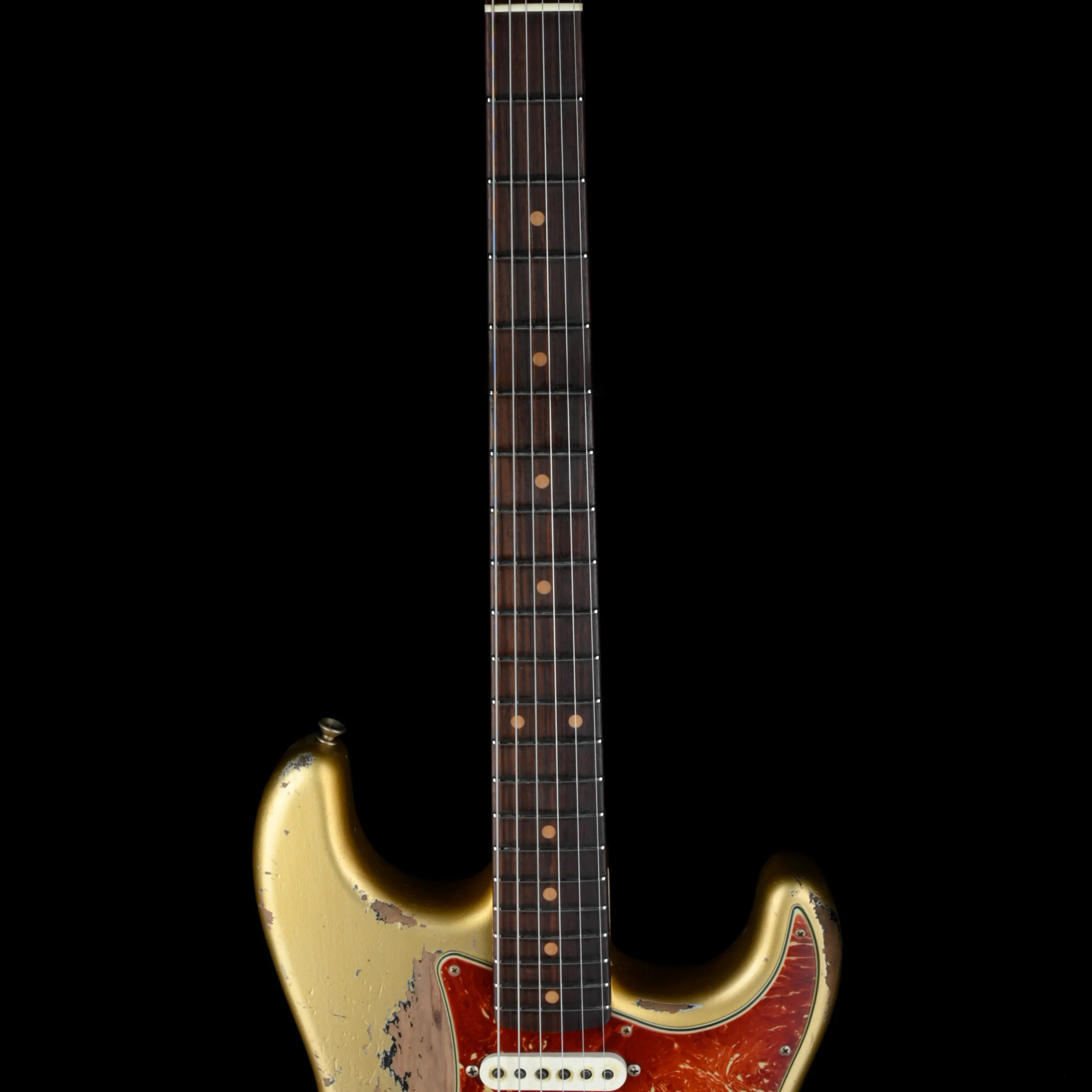 Fender Custom Shop Masterbuilt Levi Perry 1960 Stratocaster Heavy Relic Aged Inca Silver Over Black - Image 7