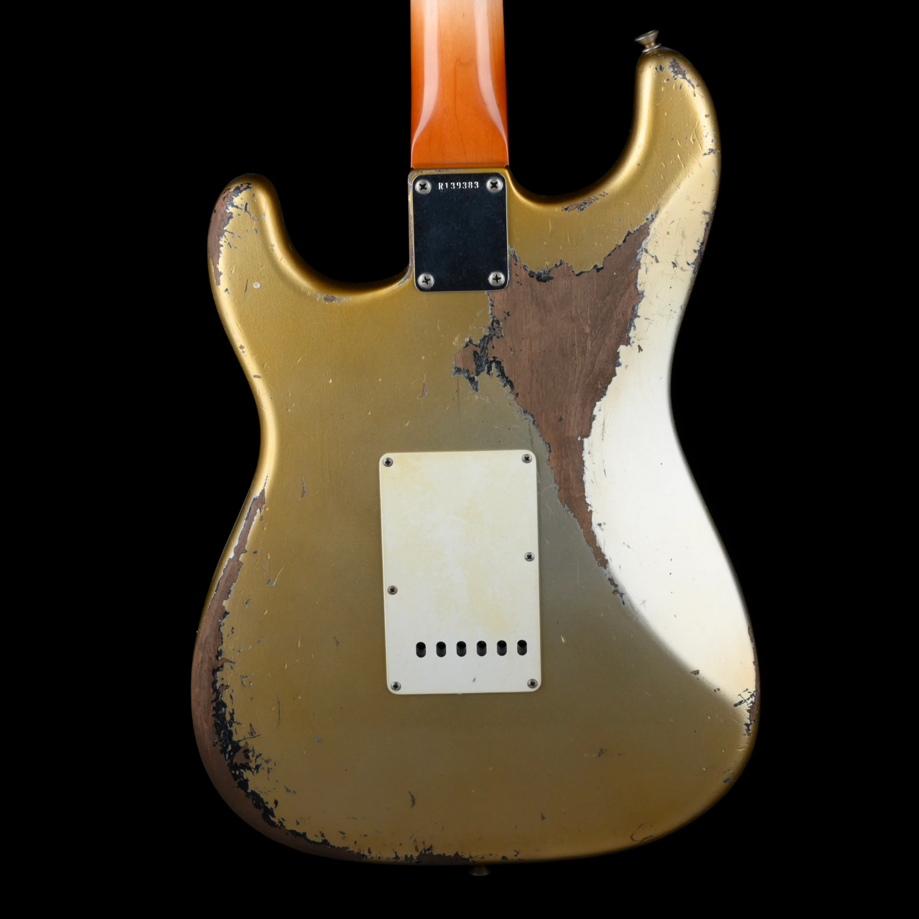 Fender Custom Shop Masterbuilt Levi Perry 1960 Stratocaster Heavy Relic Aged Inca Silver Over Black - Image 9