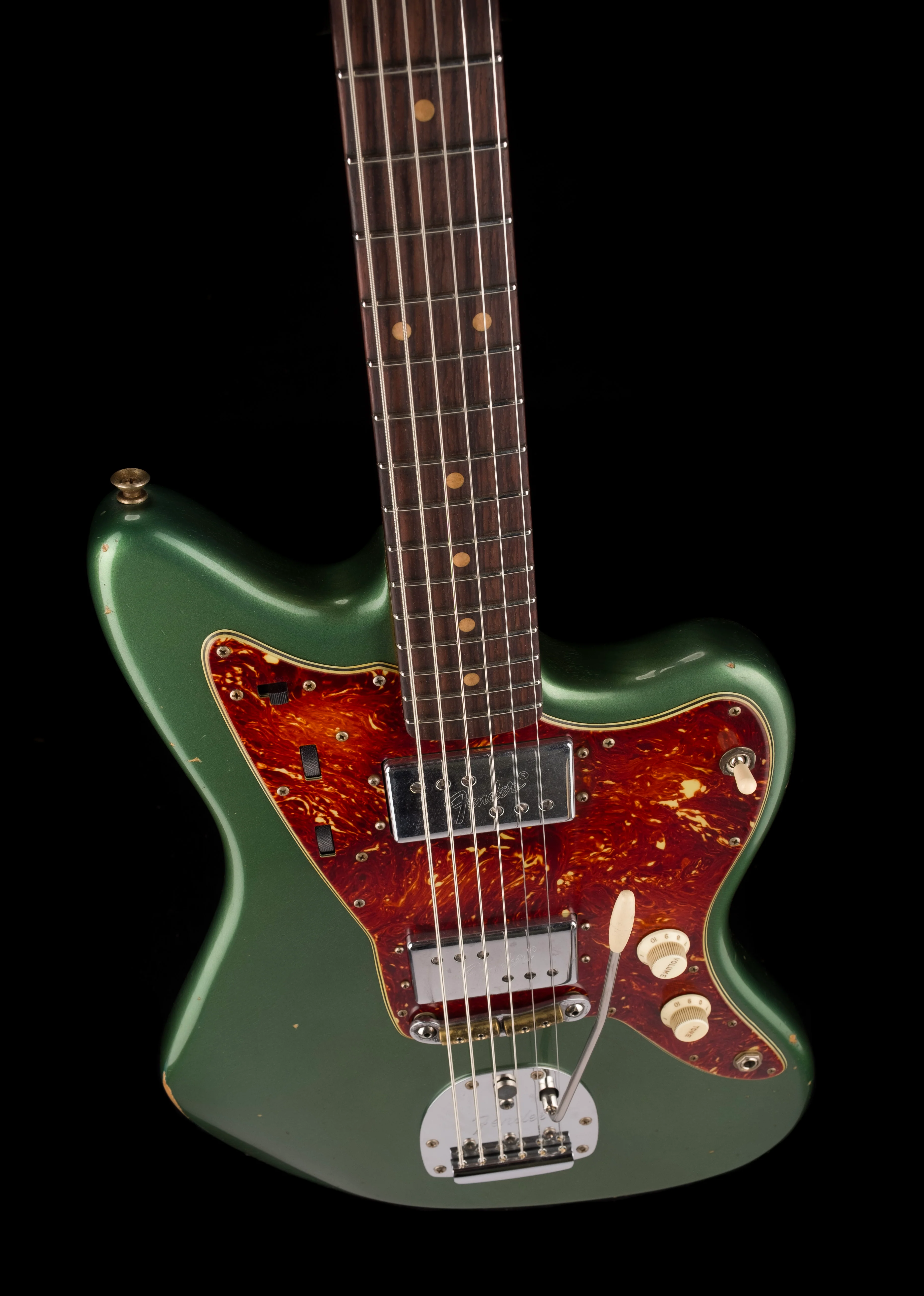 Fender Custom Shop Masterbuilt Levi Perry 60's Jazzmaster Baritone Journeyman Relic Aged Sherwood Green Metallic - Image 4
