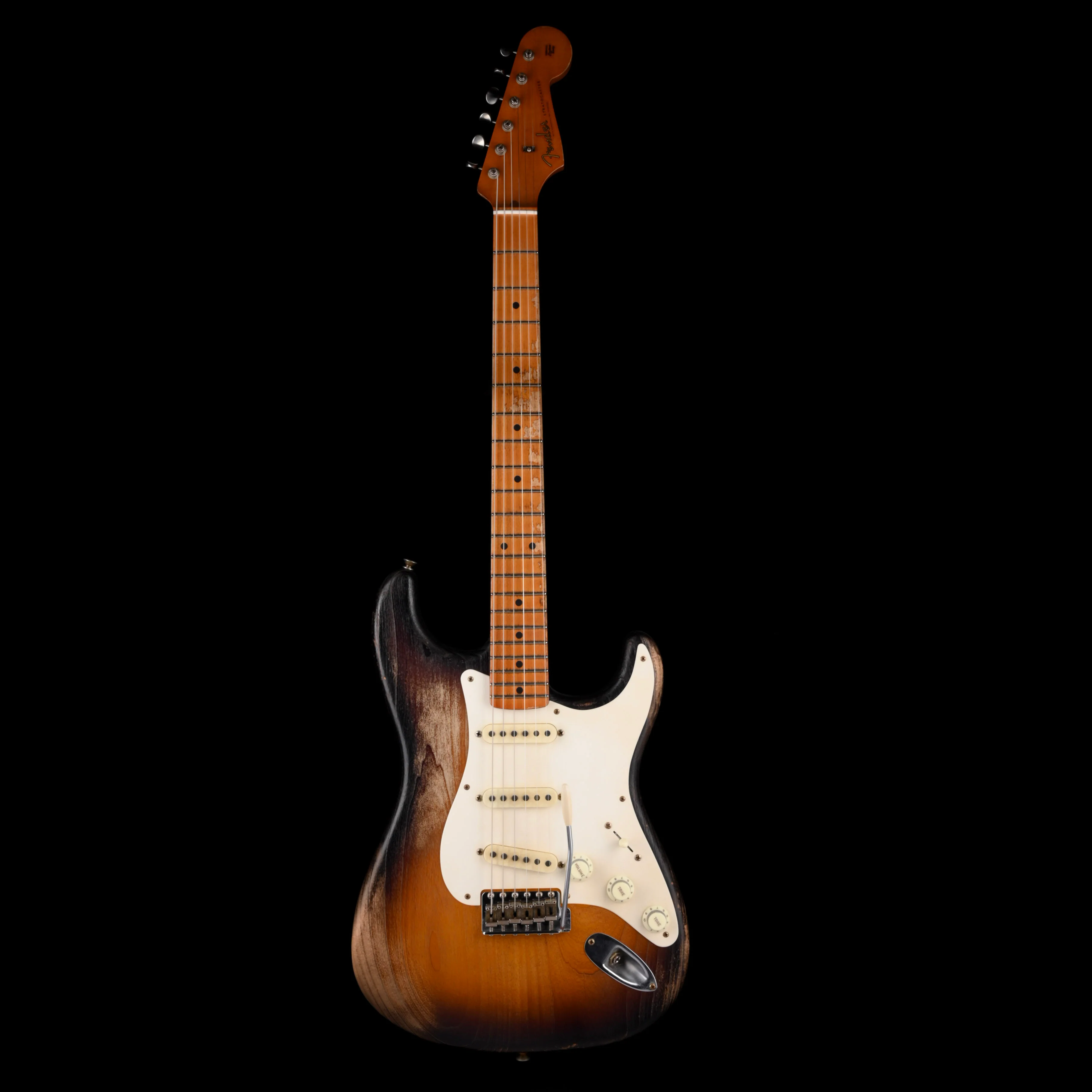 Fender Custom Shop Masterbuilt Paul Waller 1957 Stratocaster Heavy Weathered 2-Tone Sunburst With Case - Image 2