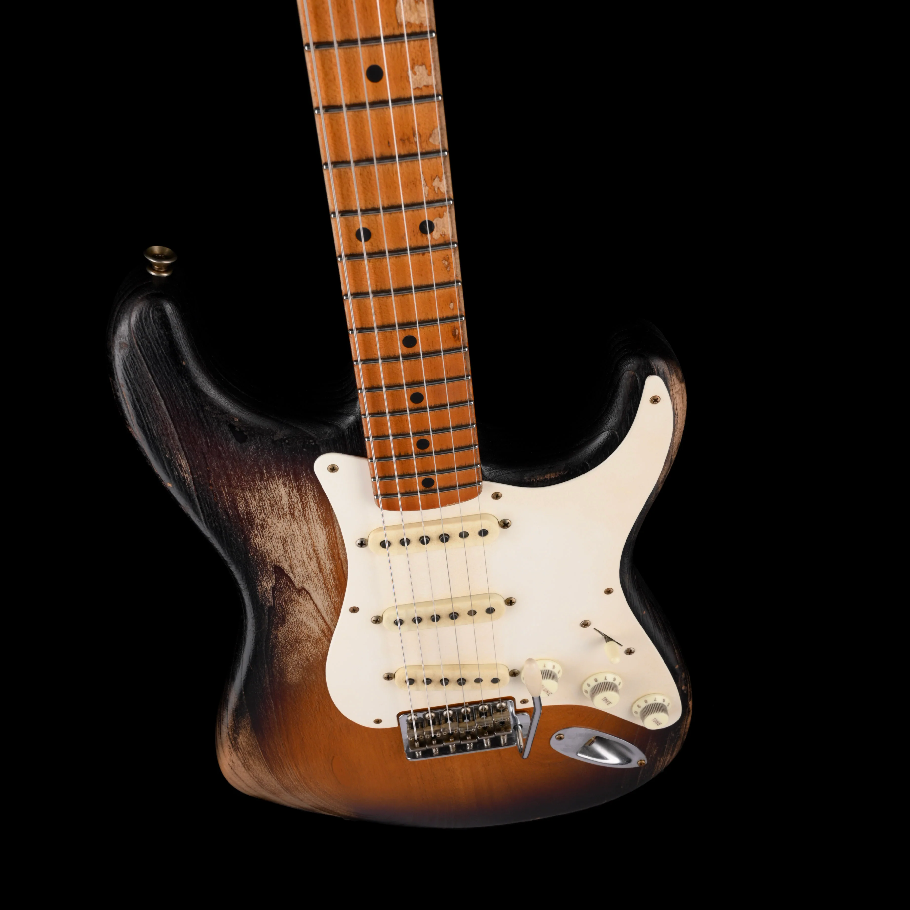Fender Custom Shop Masterbuilt Paul Waller 1957 Stratocaster Heavy Weathered 2-Tone Sunburst With Case - Image 3