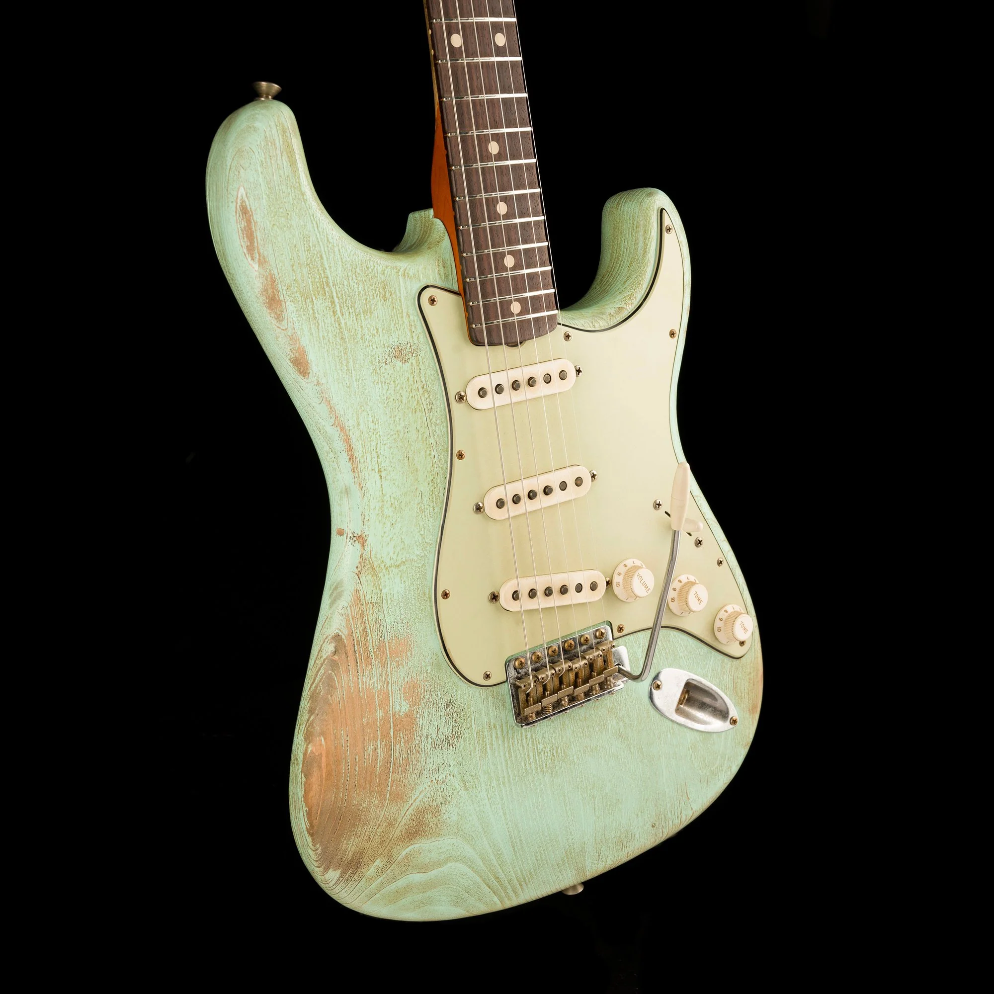 Fender Custom Shop Masterbuilt Paul Waller 1961 Stratocaster Heavy Weathered Surf Green - Image 10