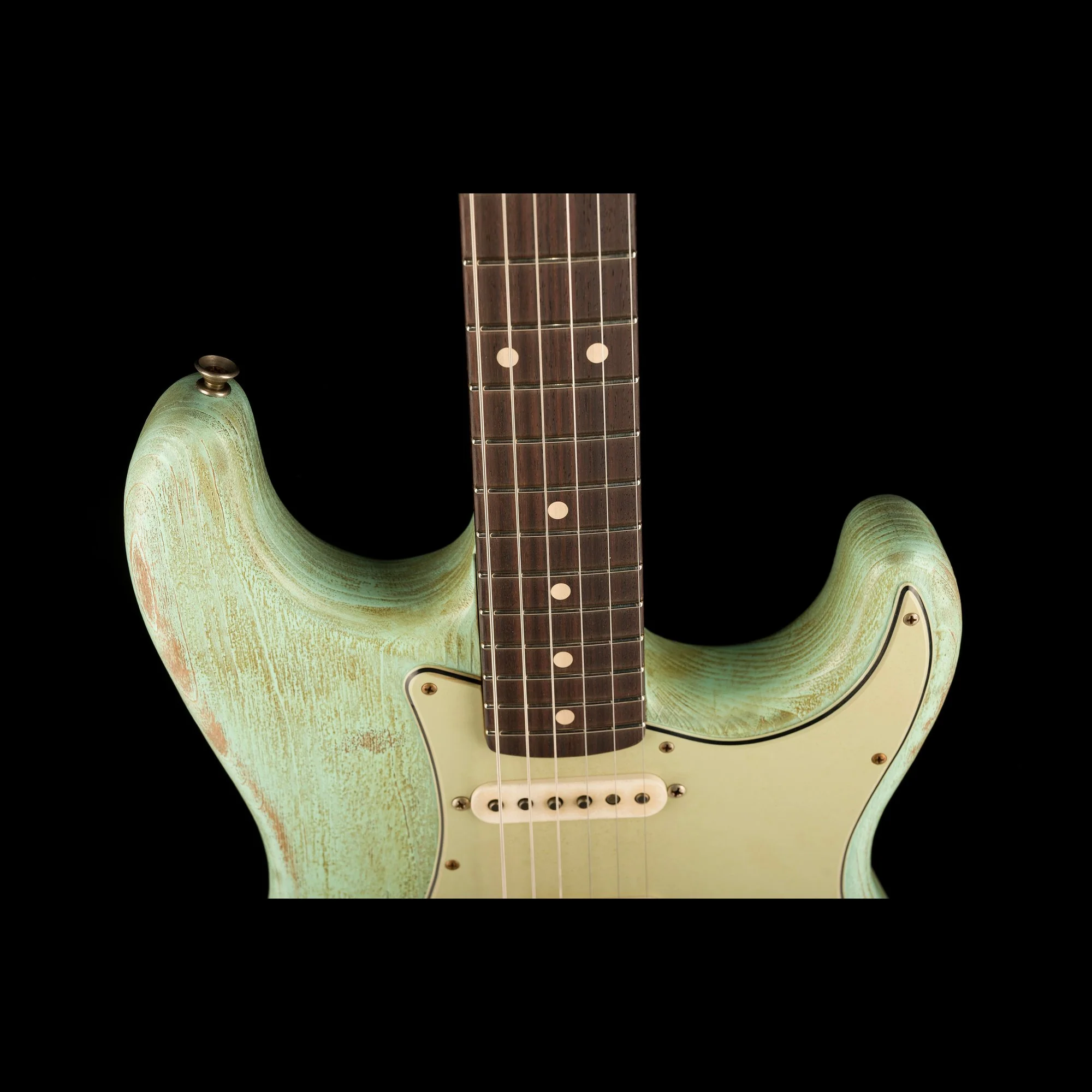 Fender Custom Shop Masterbuilt Paul Waller 1961 Stratocaster Heavy Weathered Surf Green - Image 3