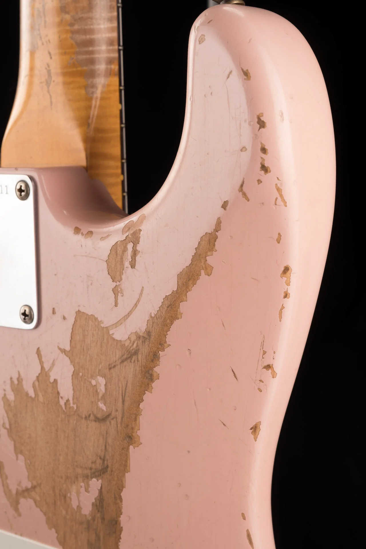 Fender Custom Shop Masterbuilt Paul Waller 1963 Stratocaster HSS Heavy Relic Dirty Shell Pink - Image 13
