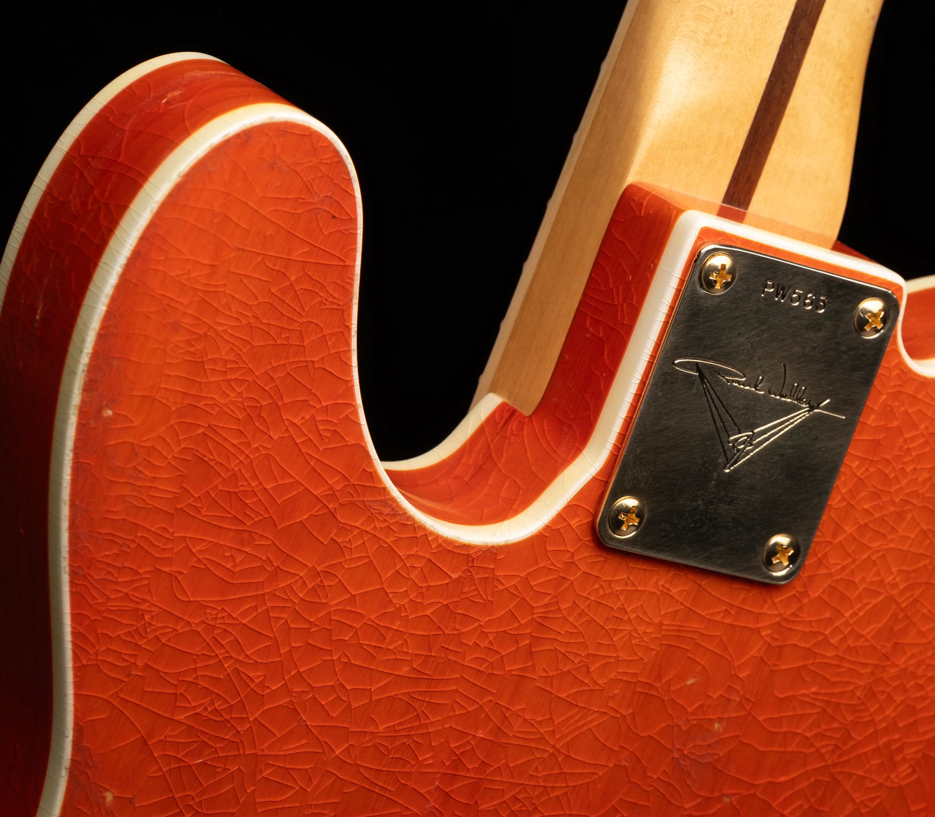 Fender Custom Shop Masterbuilt Paul Waller Cabronita Telecaster Journeyman Relic Transparent Gretsch Orange - Image 8