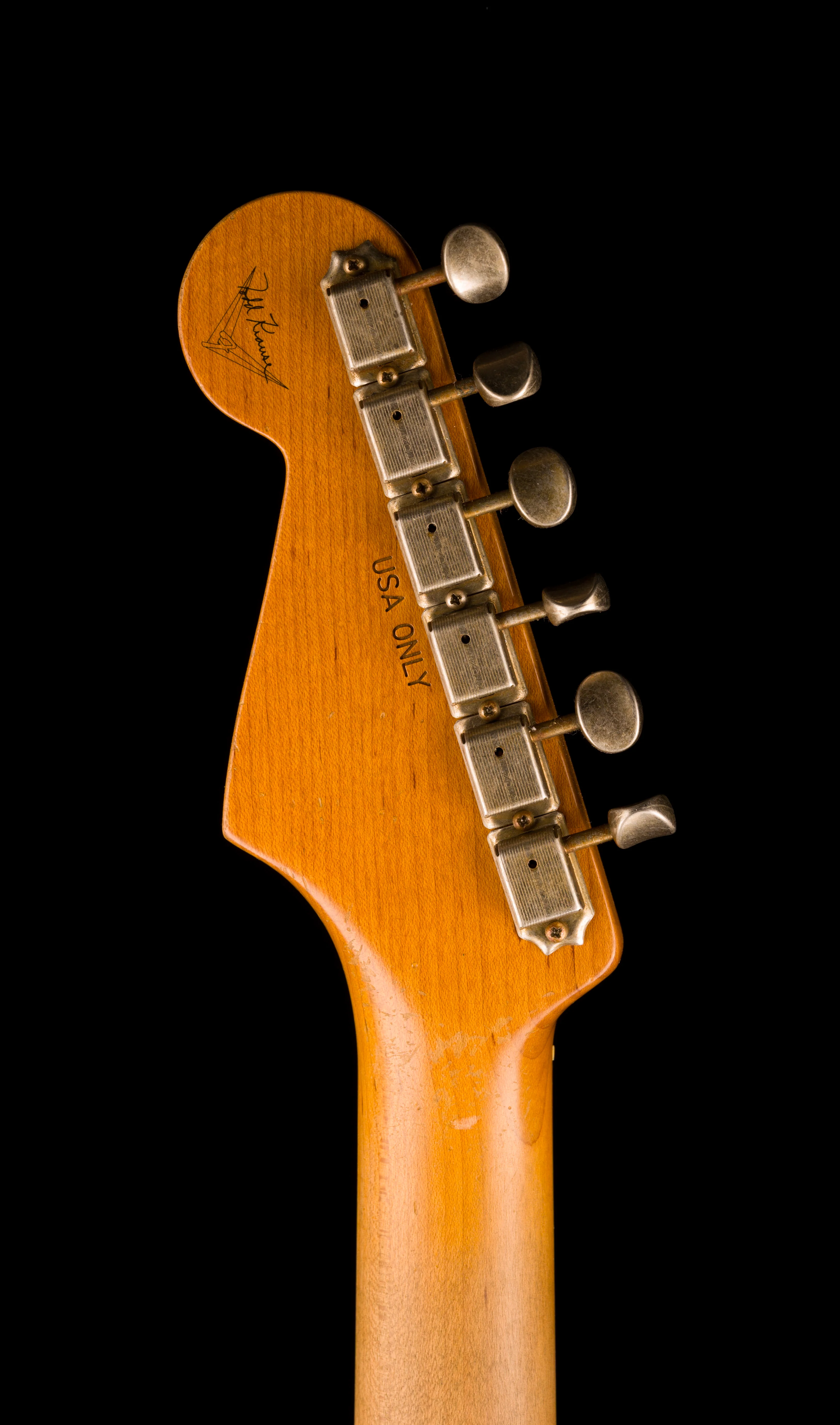 Fender Custom Shop Masterbuilt Todd Krause 1963 Stratocaster Heavy Relic Sage Green Metallic over Seminole Red - Image 18