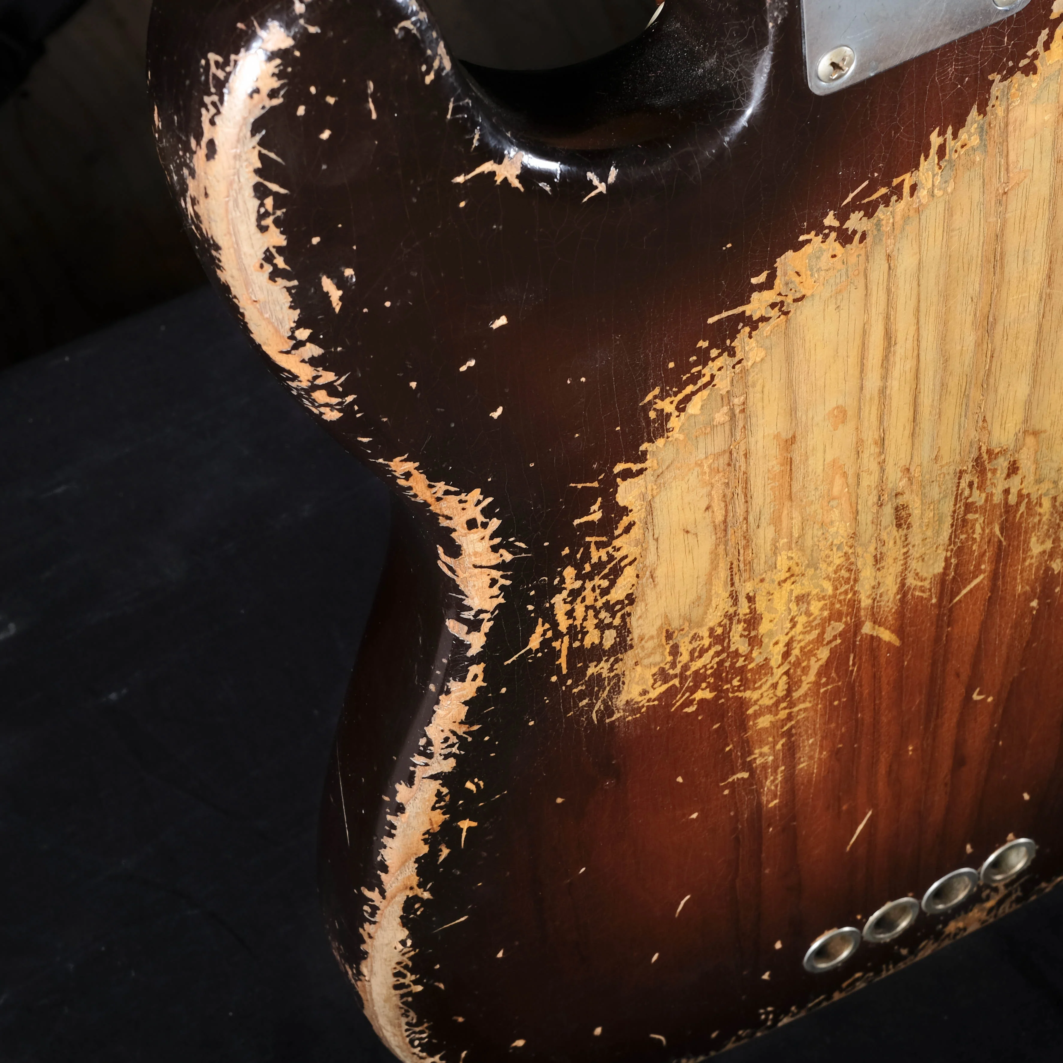 Fender Custom Shop Masterbuilt Vincent Van Trigt 1955 Precision Bass Heavy Relic 2-Tone Sunburst - Image 15