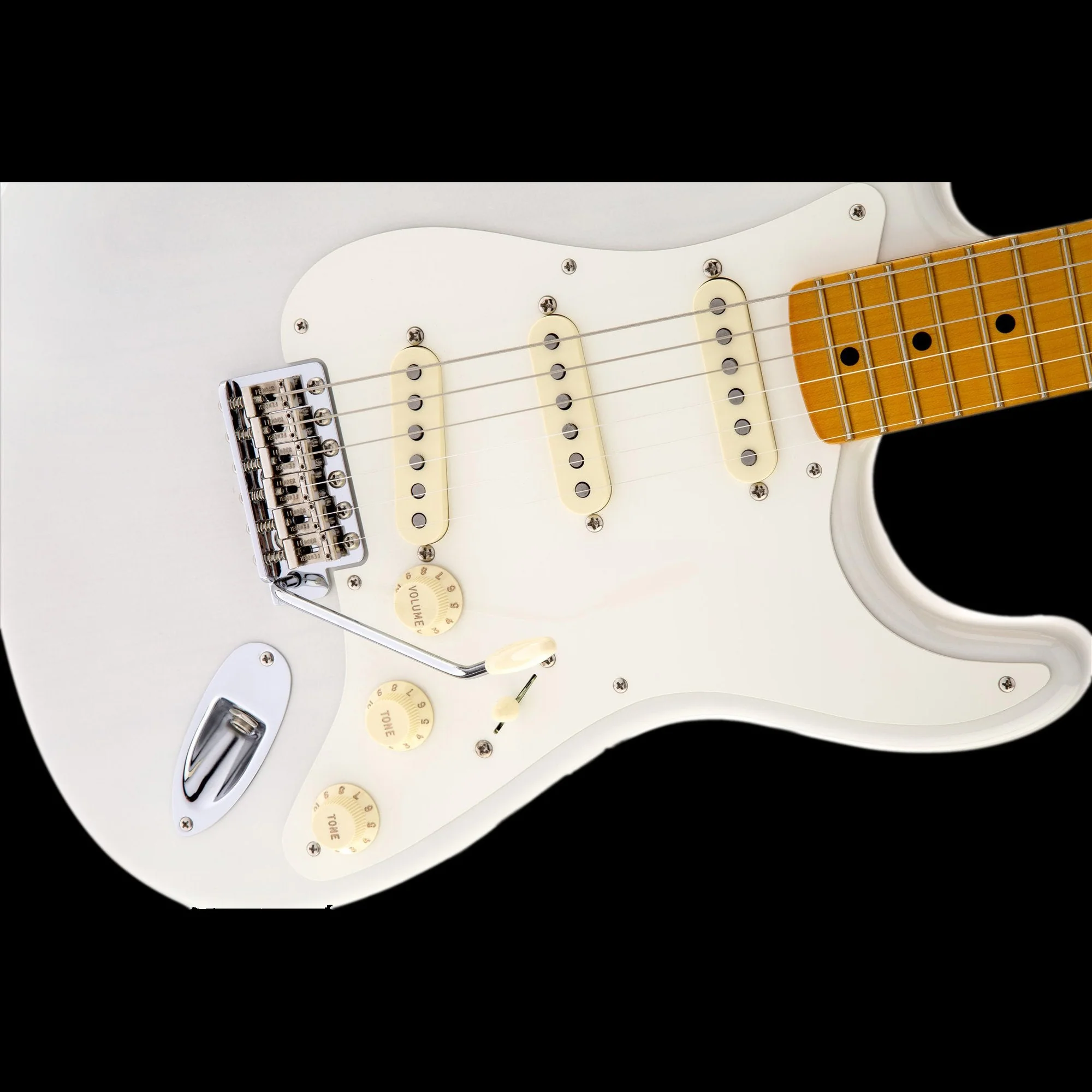 Fender Artist Series Eric Johnson Stratocaster Maple White Blonde with Case - Image 3